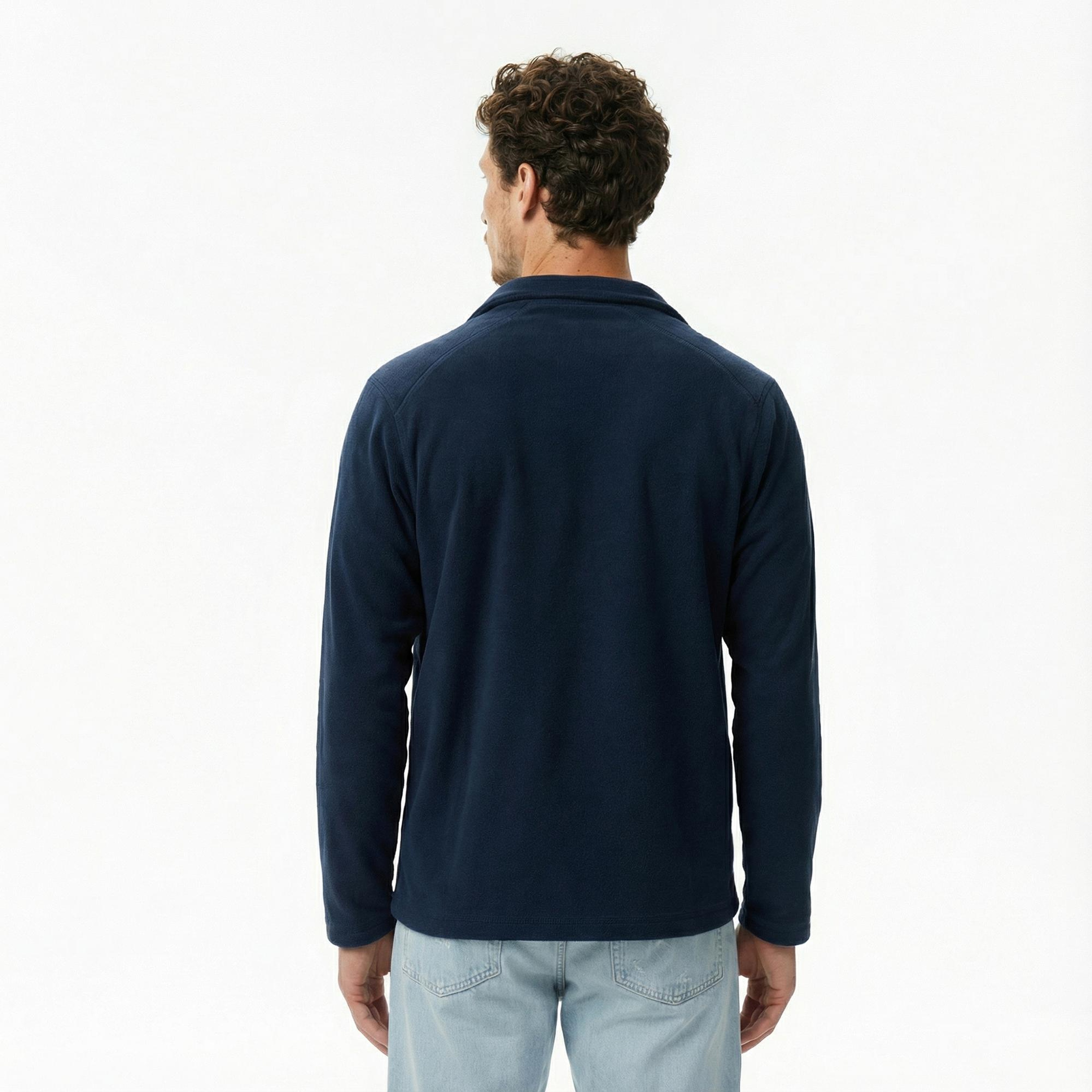 Helly Hansen Fullzip Erkek Lacivert Outdoor Polar Mont