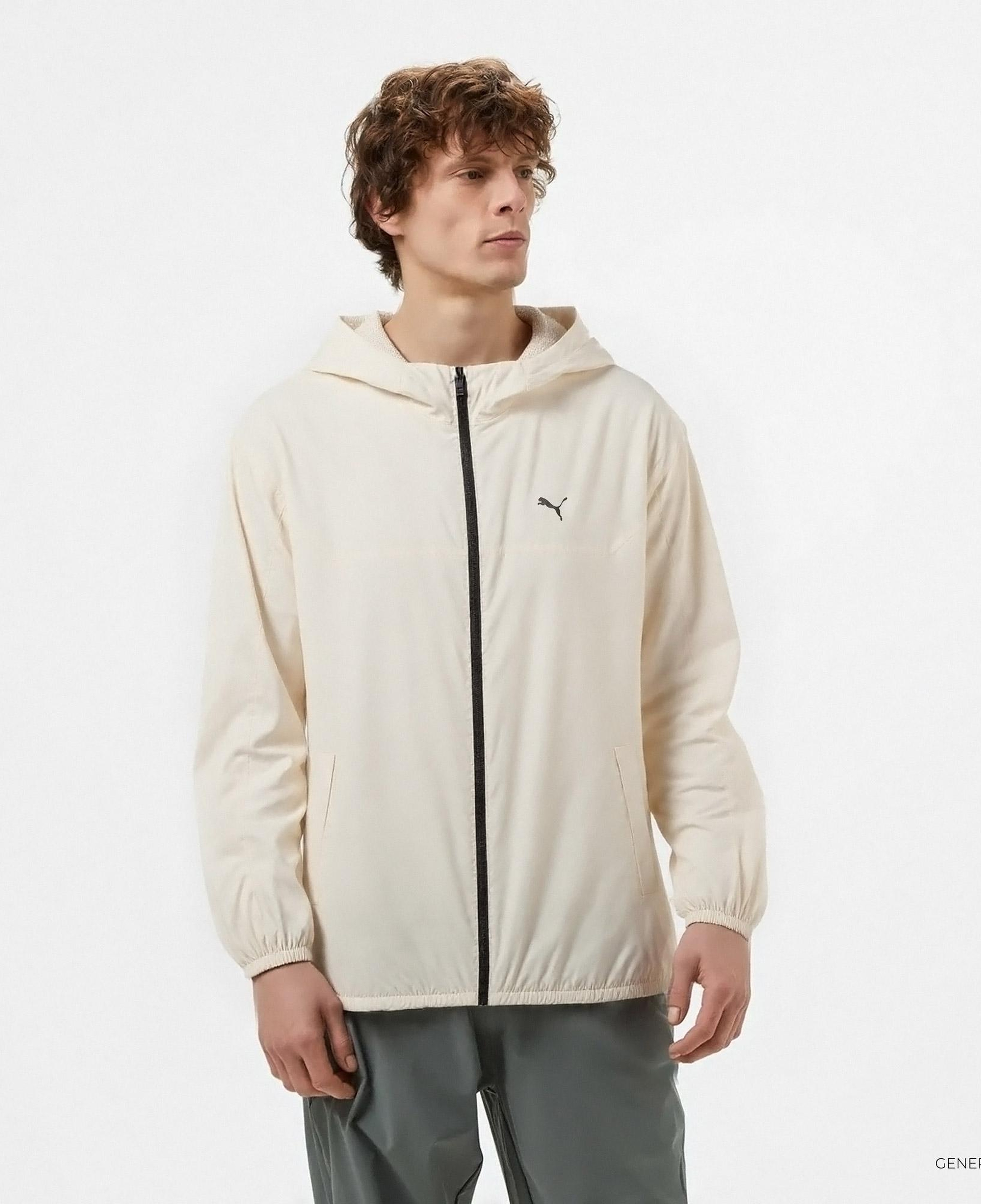 Puma Ess Regular Windbreaker Erkek Krem Ceket