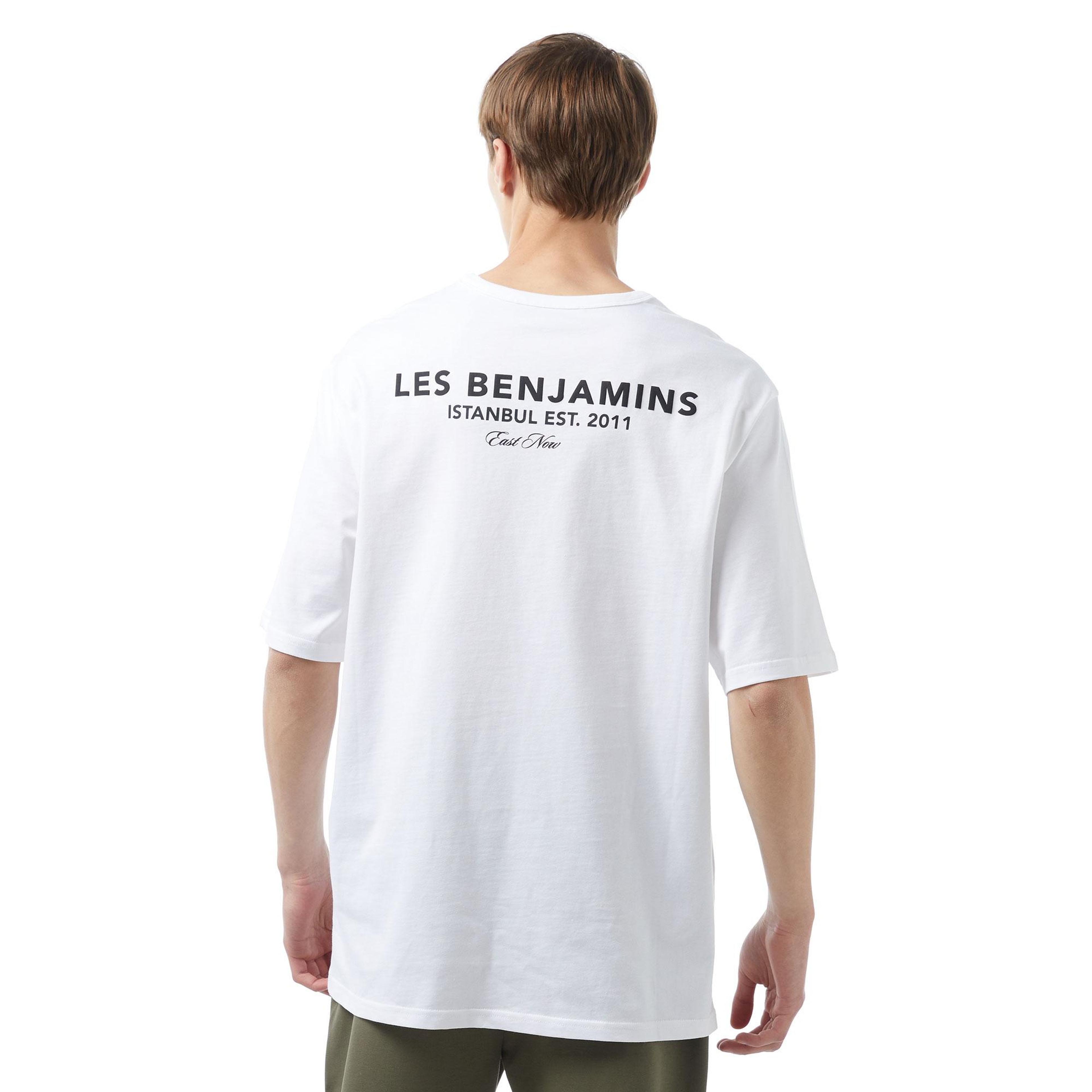 Les Benjamins 409 Erkek Beyaz T-Shirt