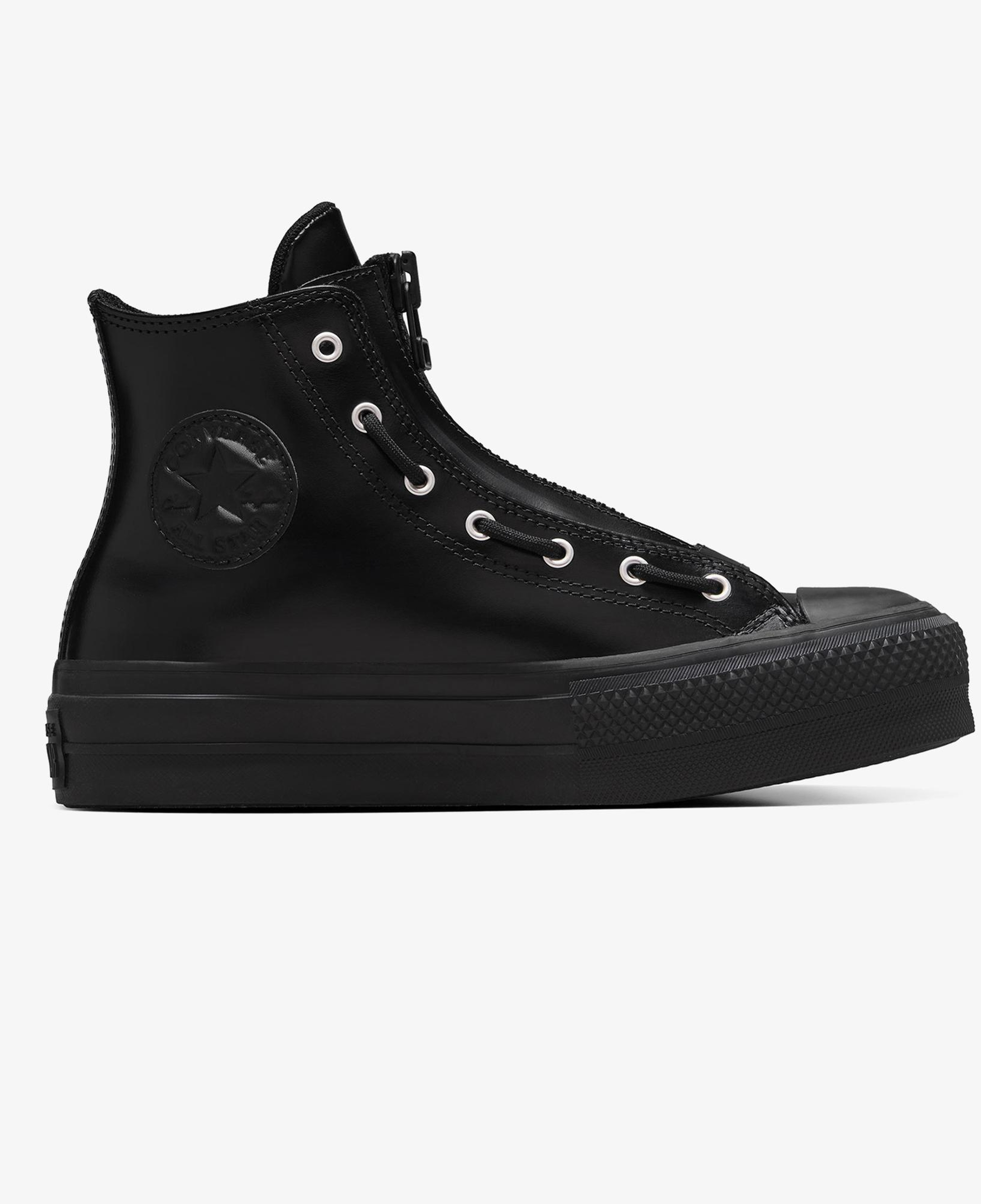 Converse Chuck Taylor All Star Lift Kadın Siyah Deri Bot