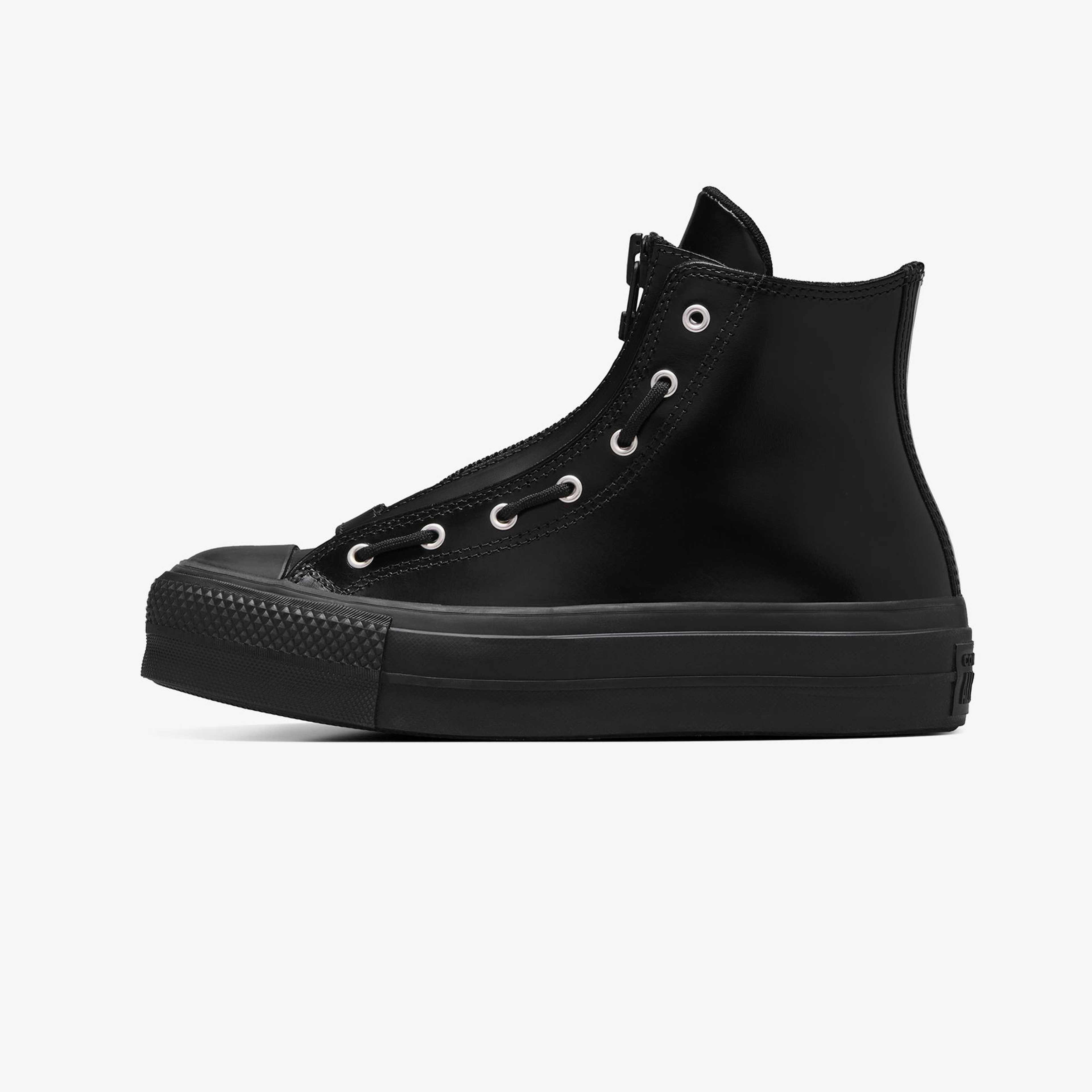 Converse Chuck Taylor All Star Lift Kadın Siyah Deri Bot