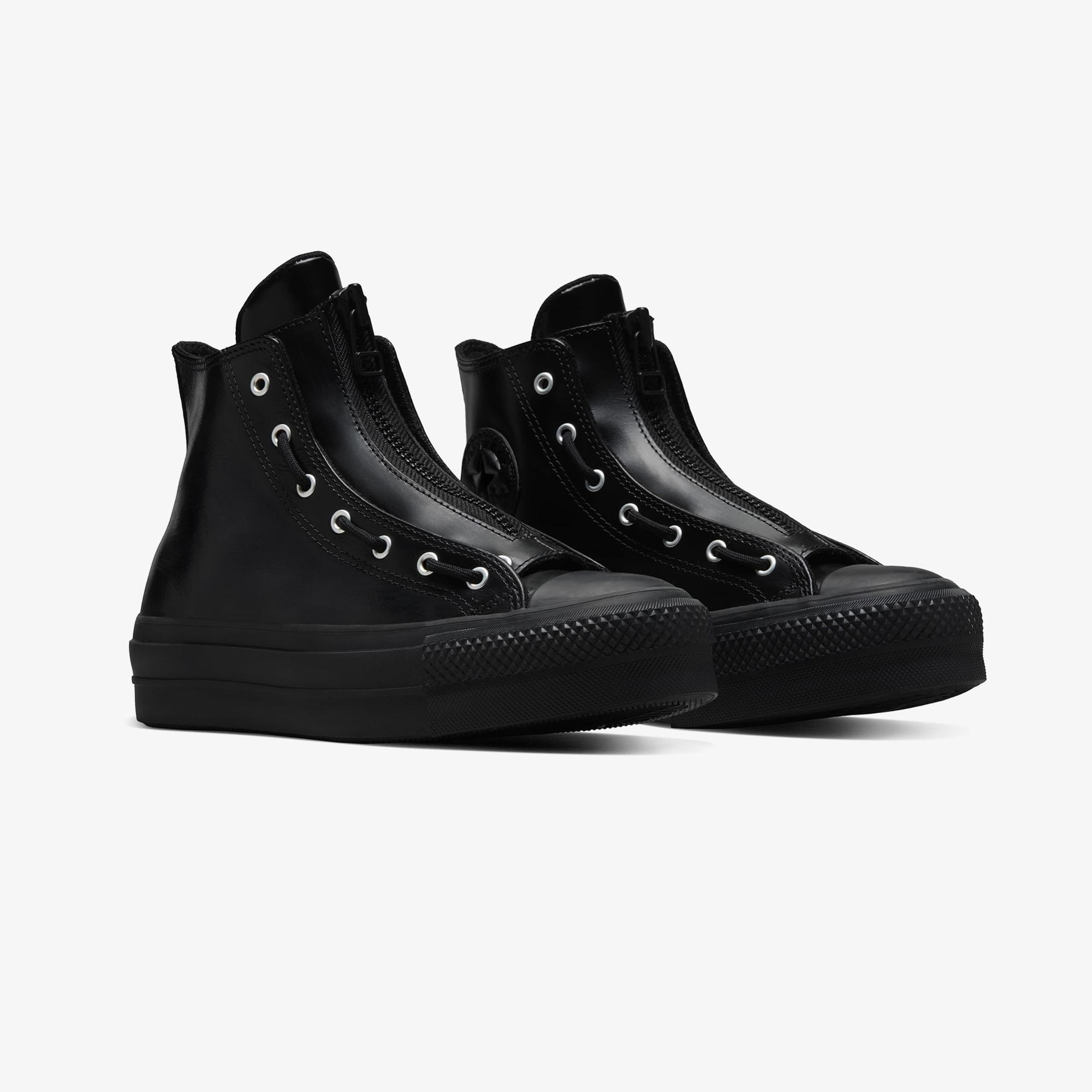 Converse Chuck Taylor All Star Lift Kadın Siyah Deri Bot