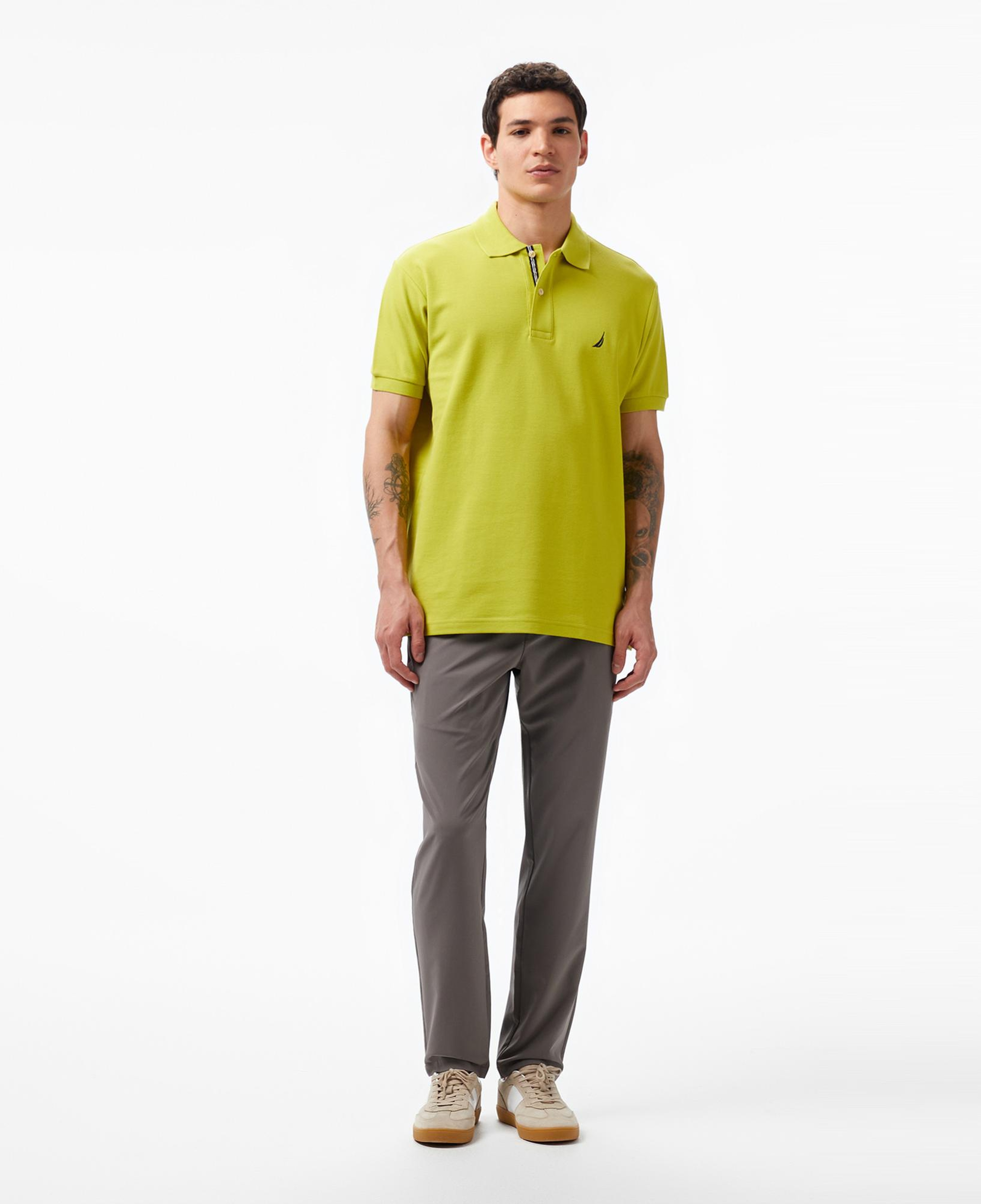 Nautica Erkek Yeşil Classic Fit Polo Yaka T-Shirt