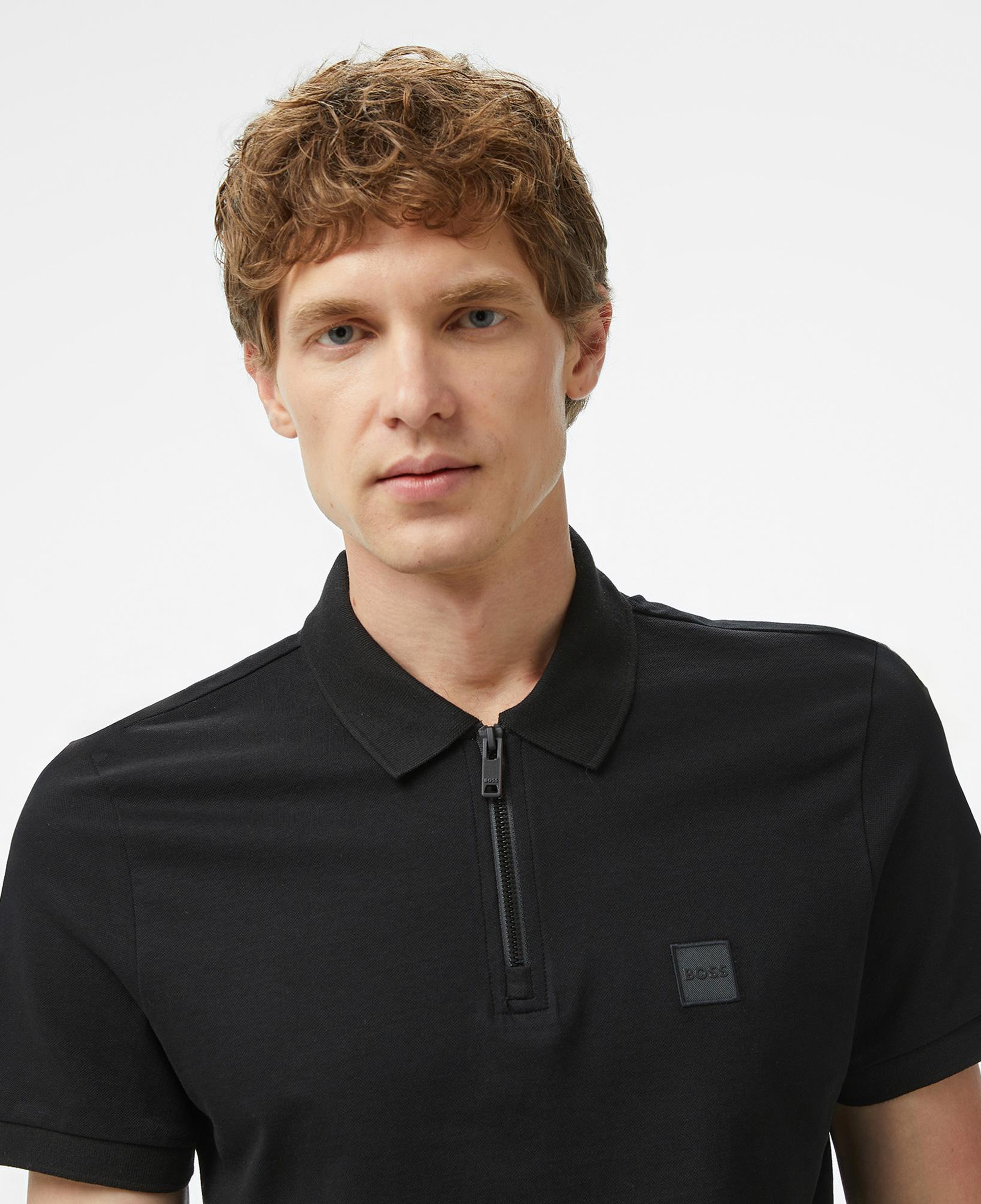 Boss Passerzip Erkek Siyah Polo