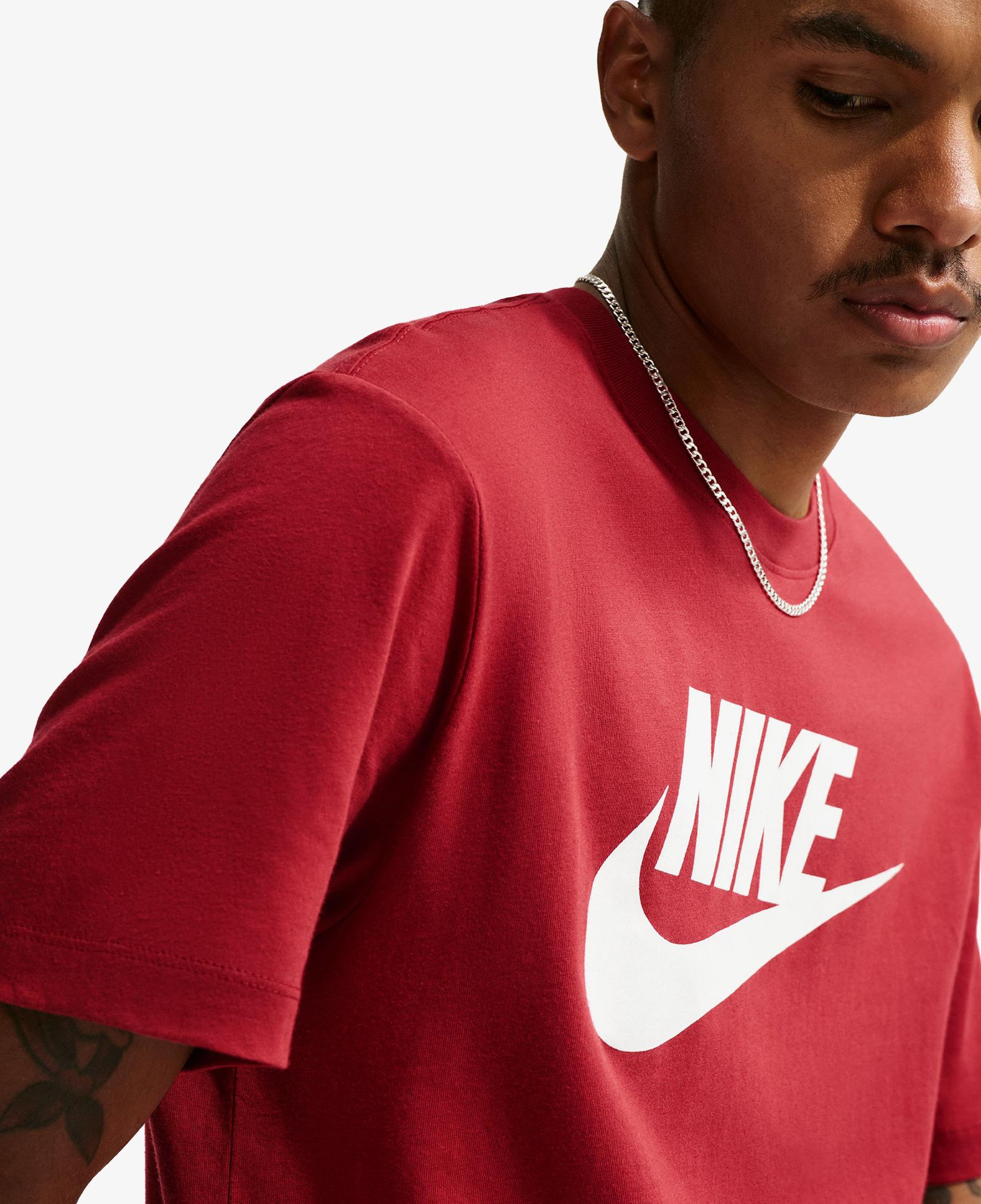 Nike Sportswear Icon Futura Erkek Kırmızı T-Shirt