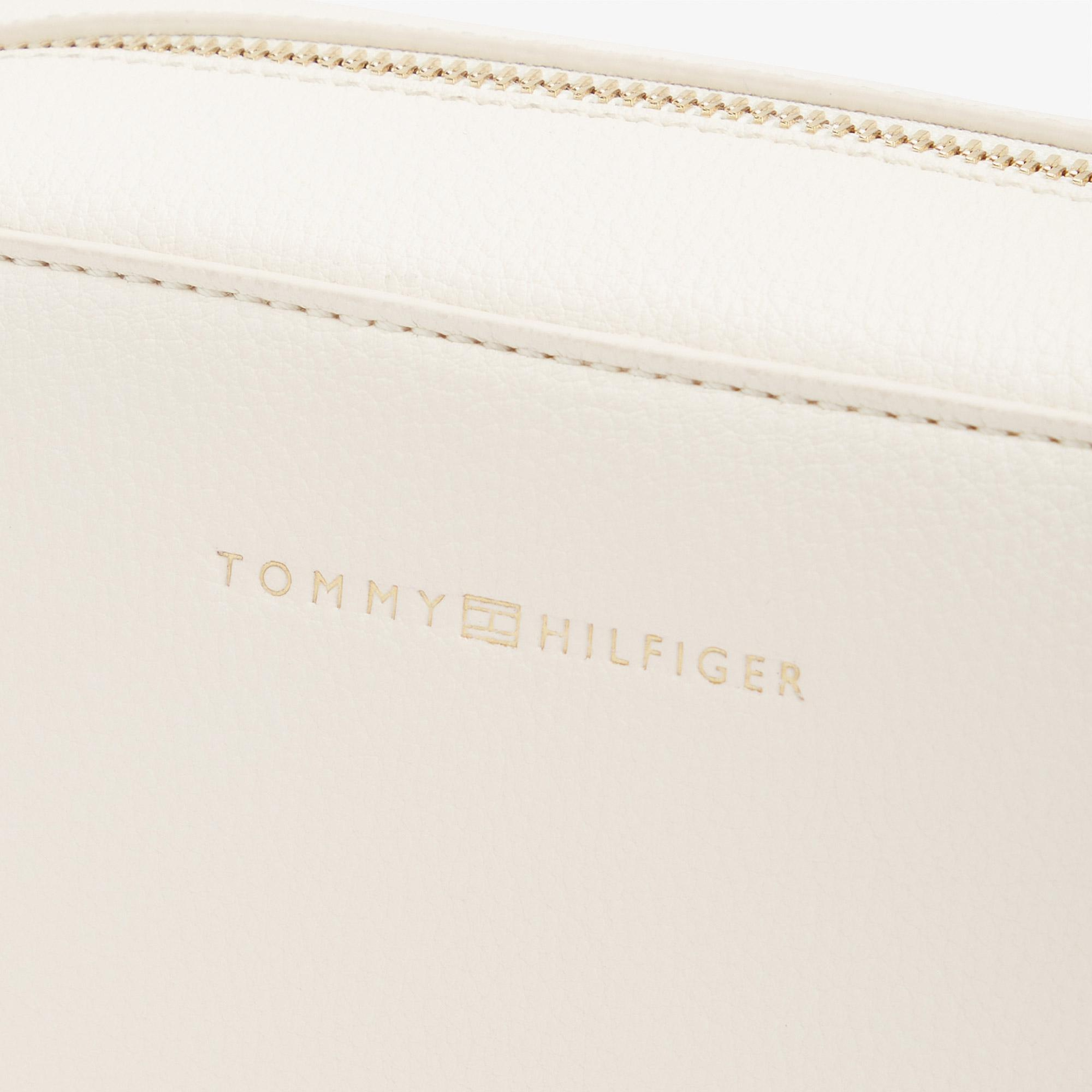 Tommy Hilfiger Logo Kadın Bej Çapraz Çanta