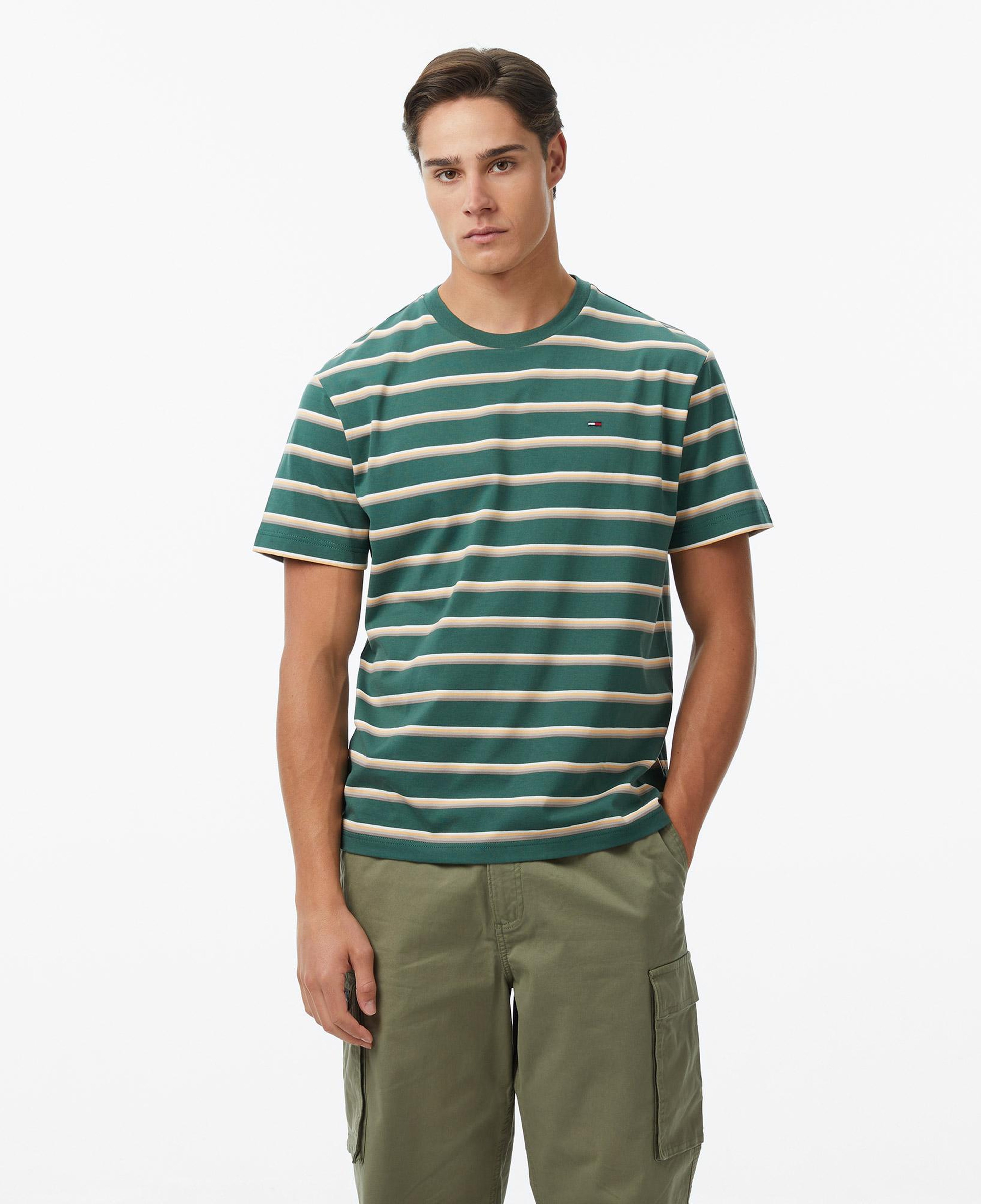 Tommy Hilfiger Classic Flag Erkek Yeşil T-Shirt