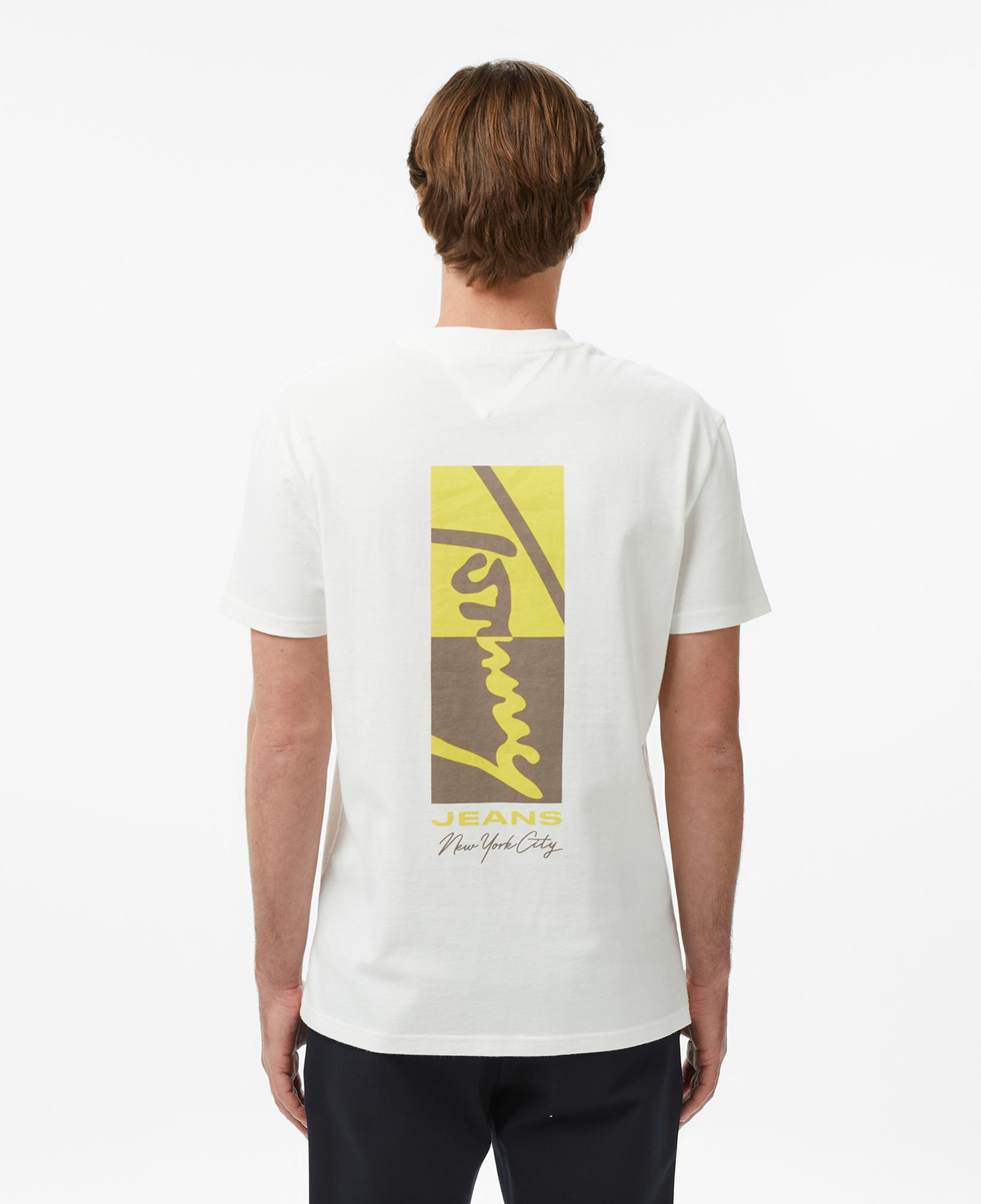Tommy Hilfiger Signature Erkek Beyaz T-Shirt