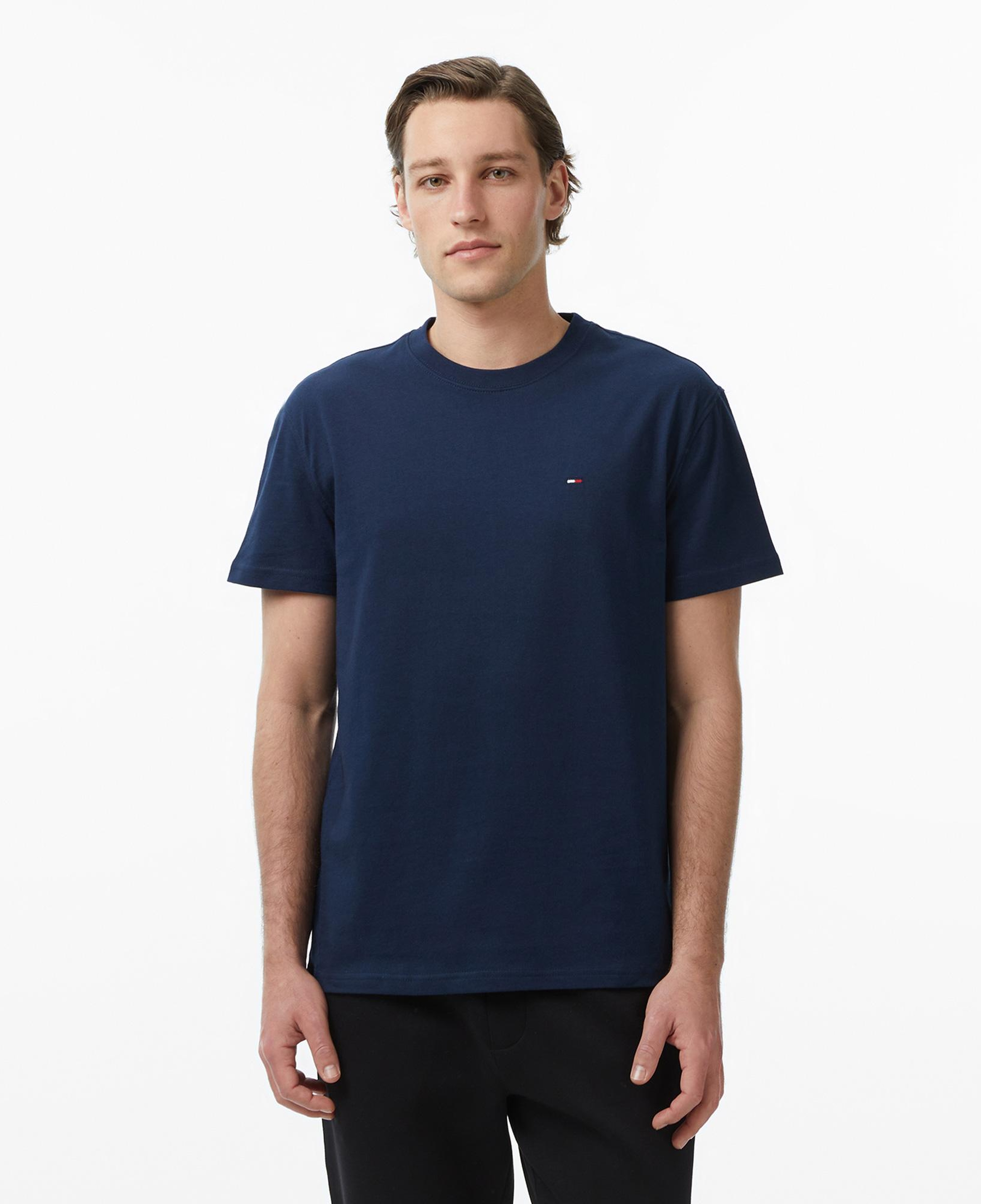 Tommy Hilfiger Classic Flag Erkek Lacivert T-Shirt