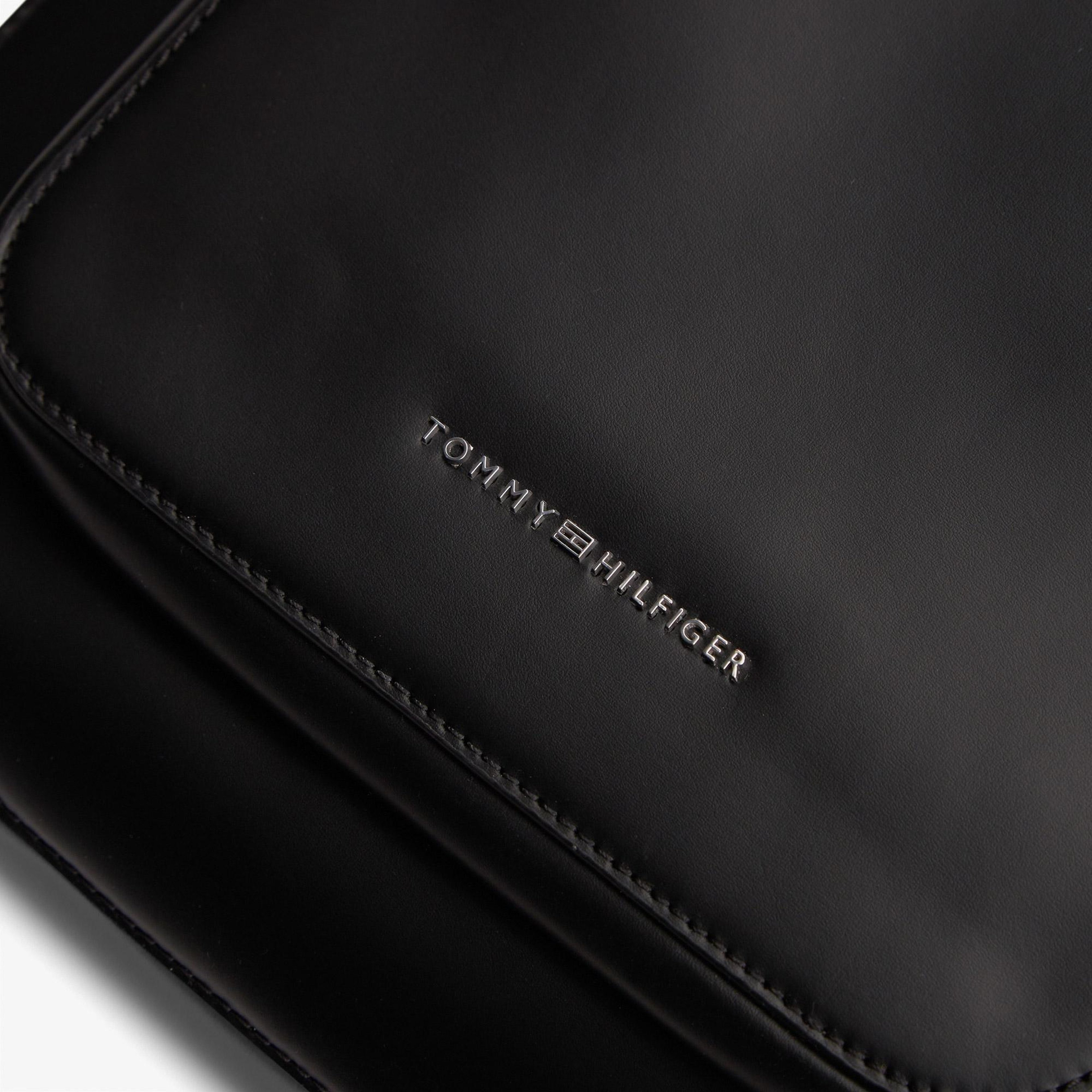 Tommy Hilfiger Business Leather Erkek Siyah Sırt Çantası