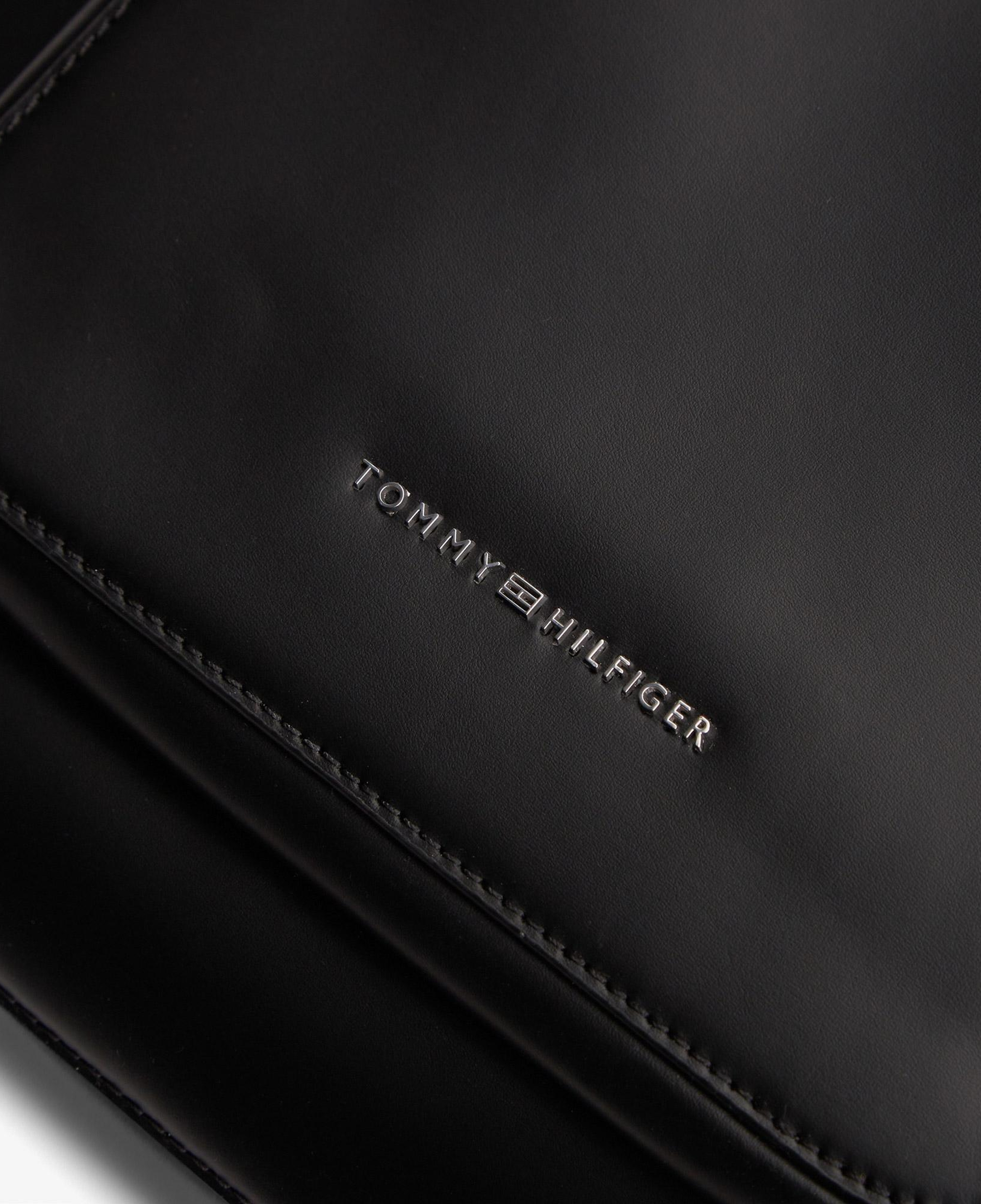 Tommy Hilfiger Business Leather Erkek Siyah Sırt Çantası