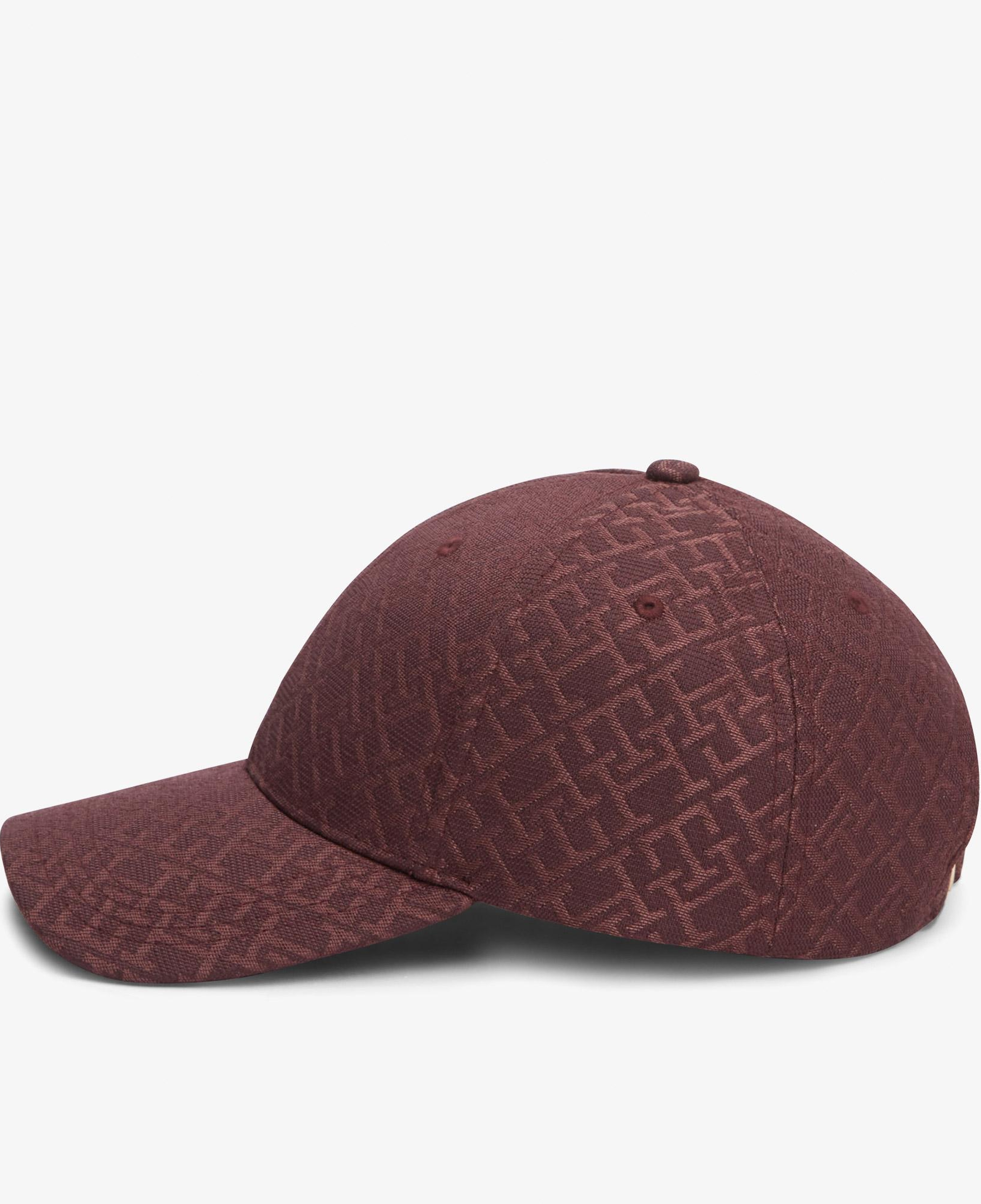 Tommy Hilfiger Monogram Kadın Bordo Şapka