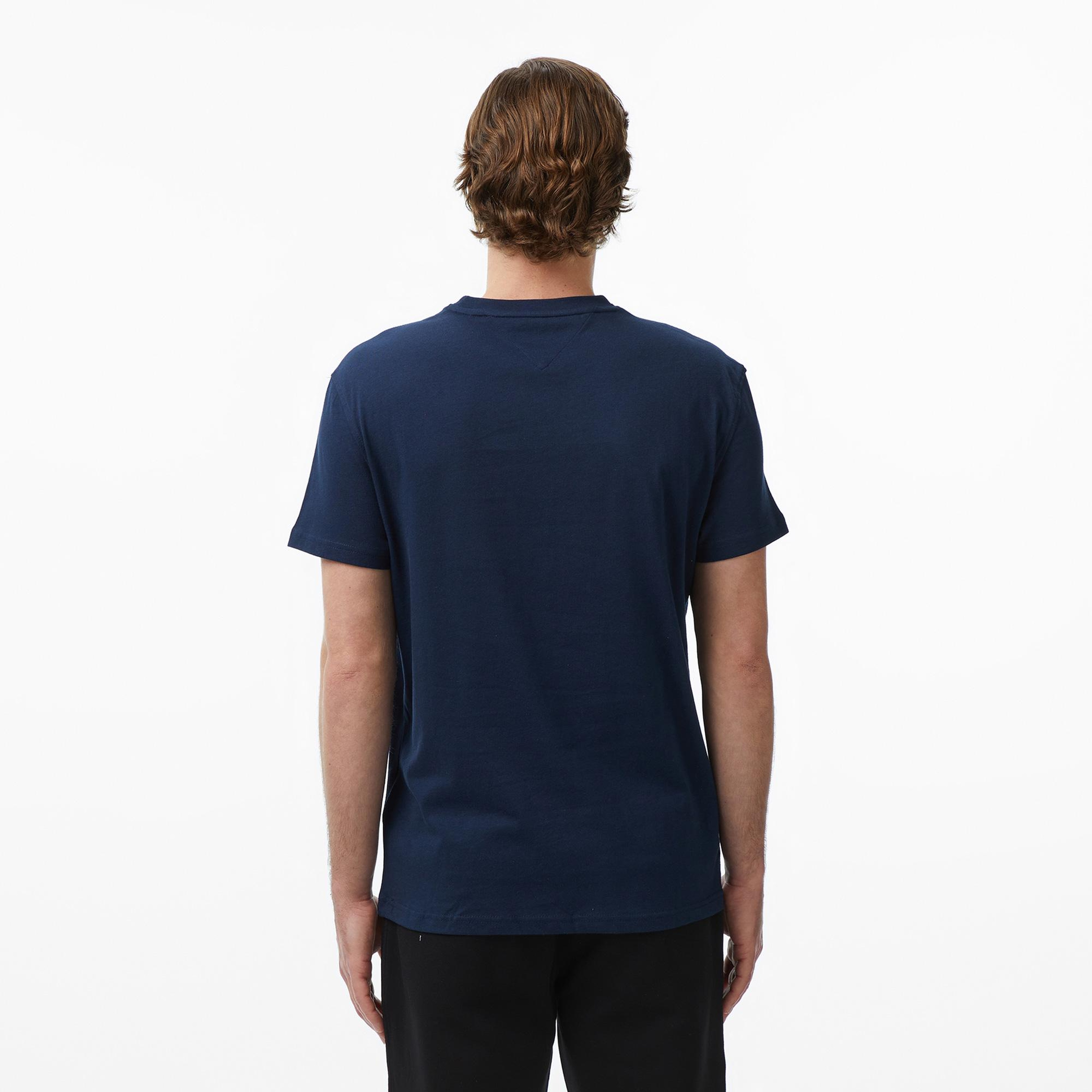 Tommy Hilfiger Classic Flag Erkek Lacivert T-Shirt