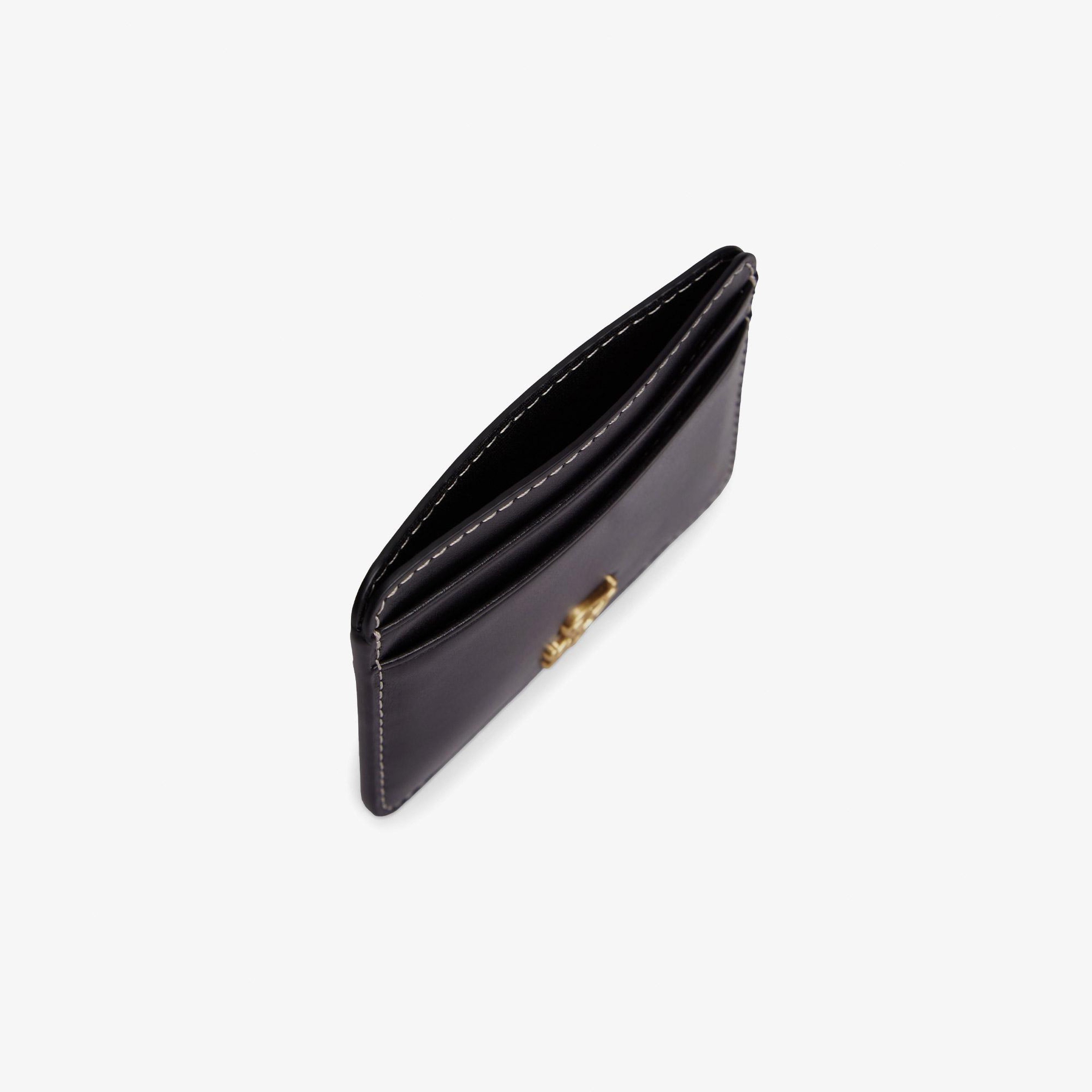 Tommy Hilfiger Script Leather Kadın Siyah Kartlık
