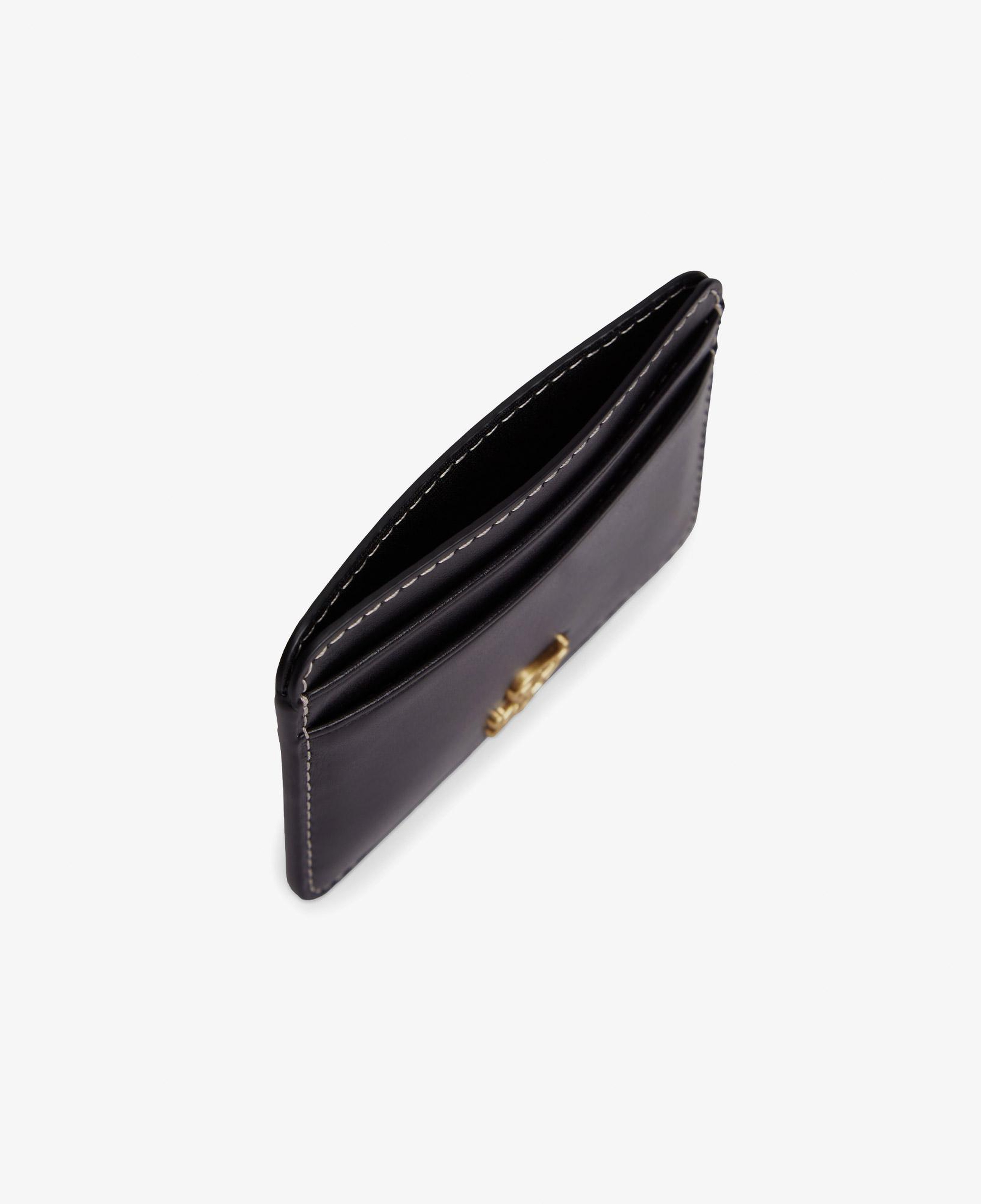 Tommy Hilfiger Script Leather Kadın Siyah Kartlık