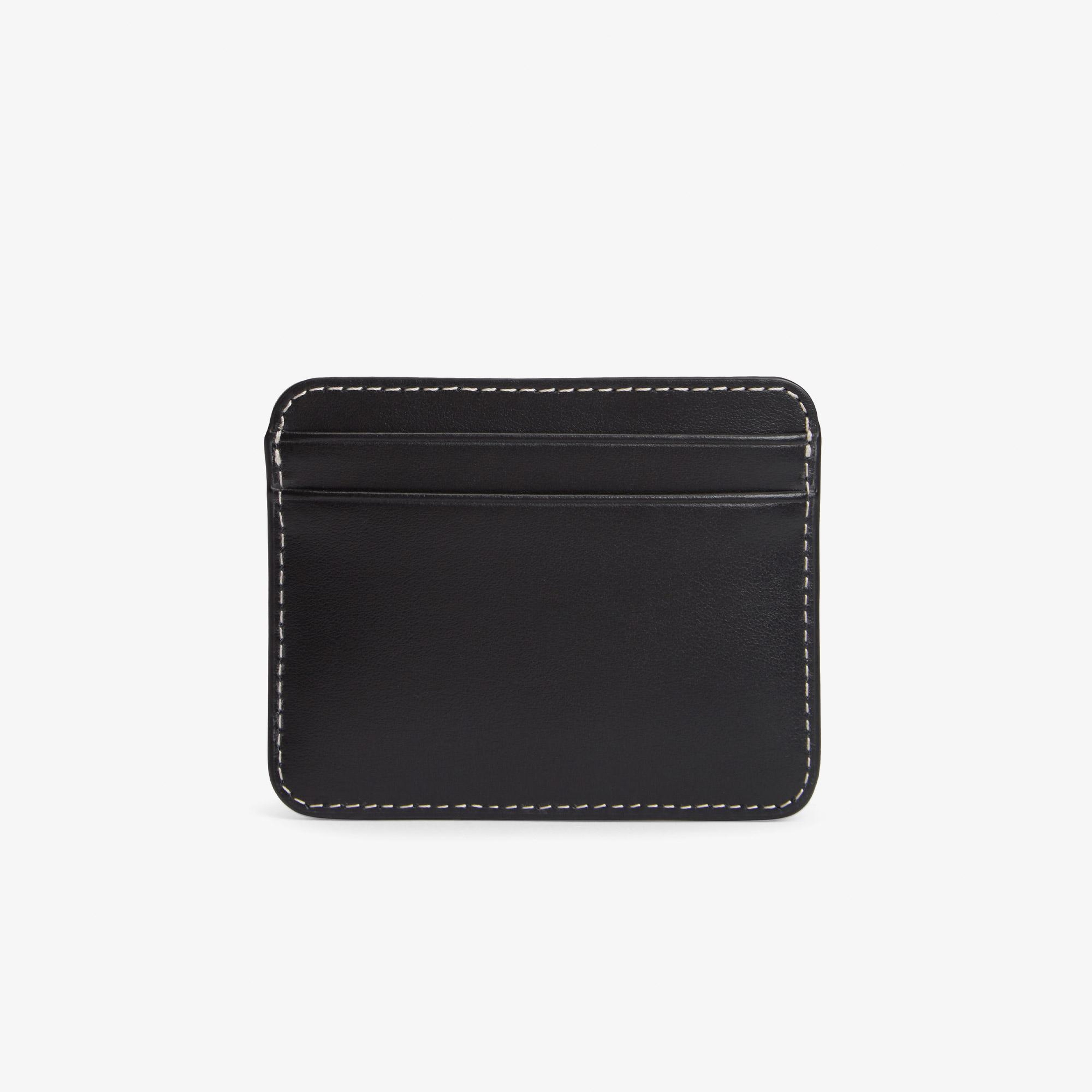 Tommy Hilfiger Script Leather Kadın Siyah Kartlık