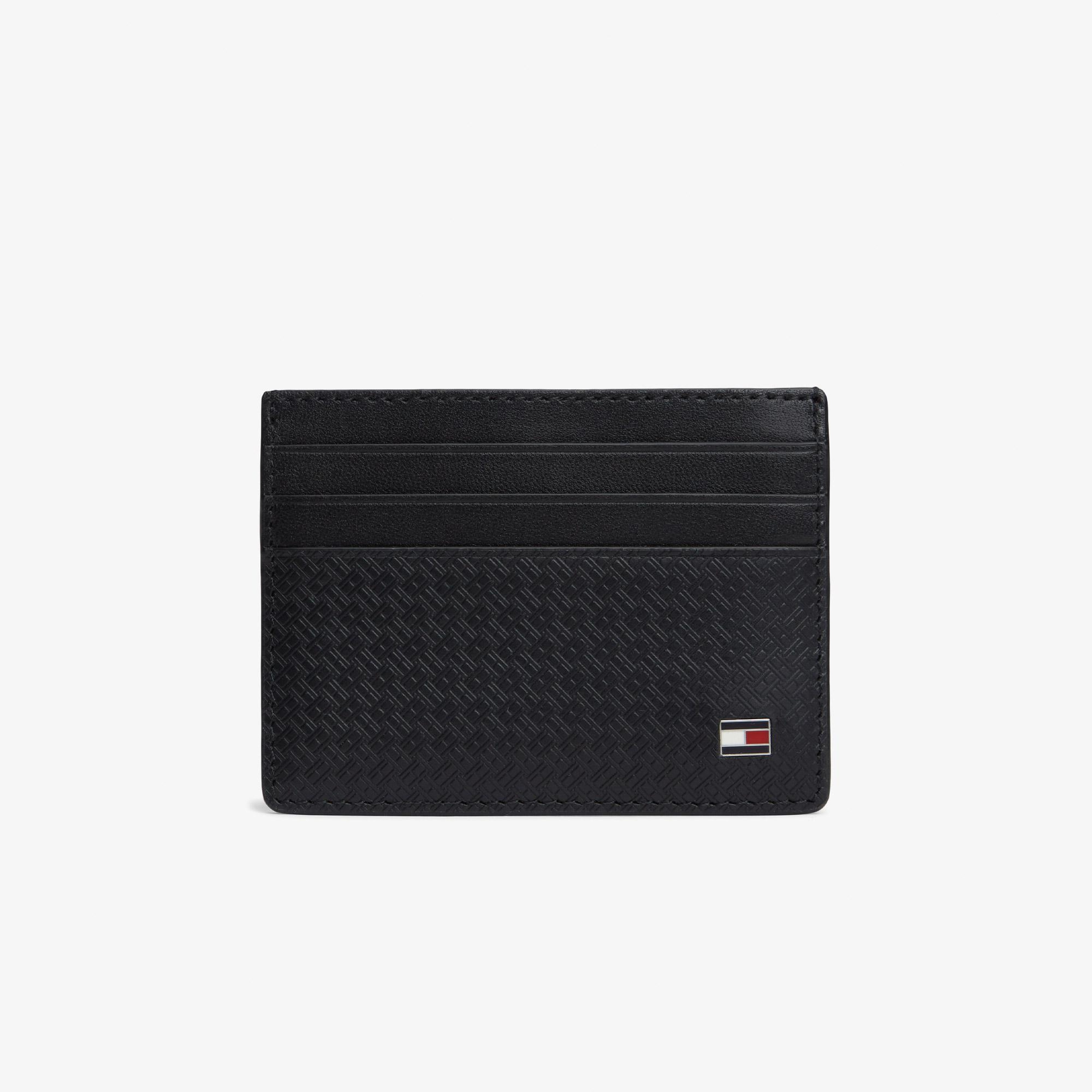 Tommy Hilfiger Emboss Erkek Siyah Kartlık