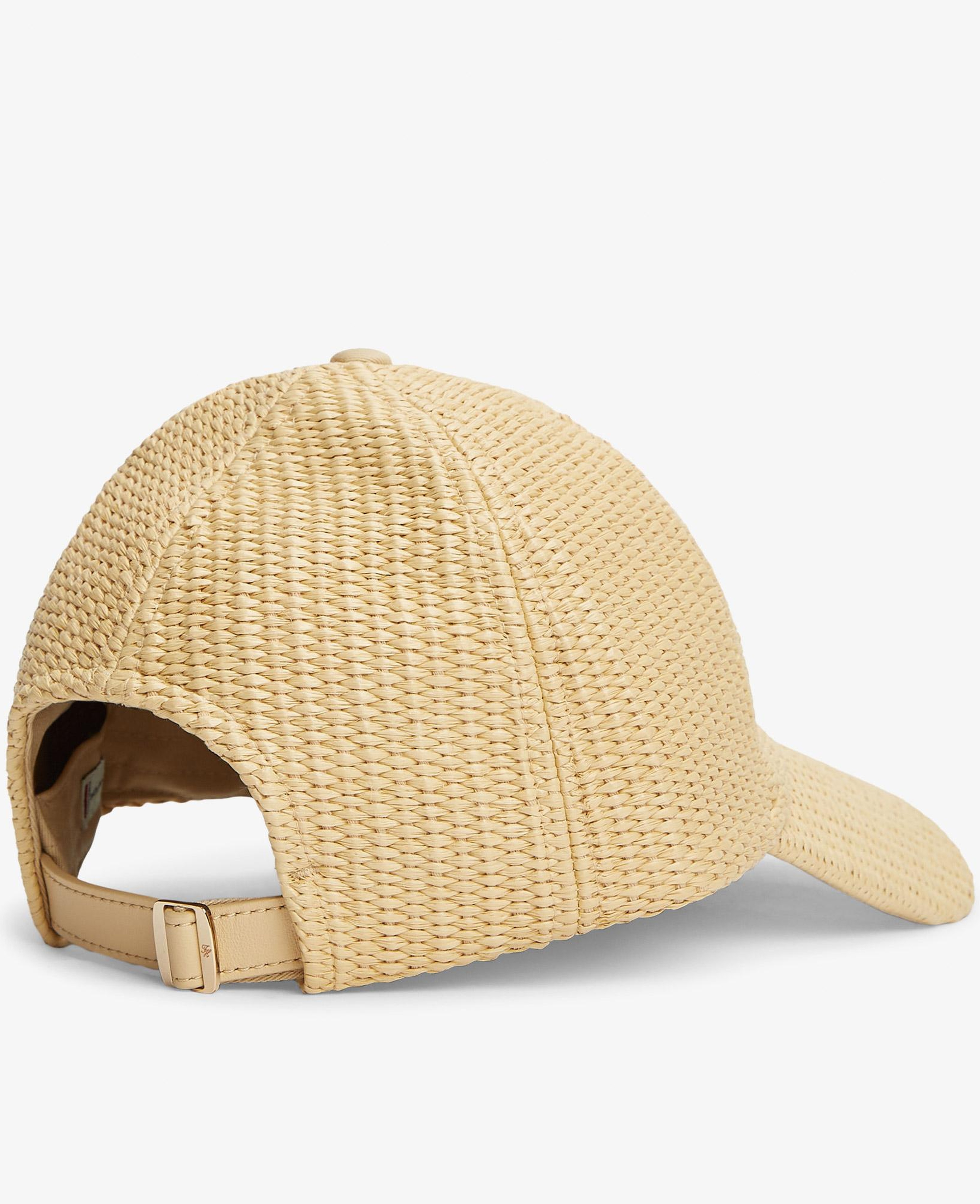 Tommy Hilfiger Script Raffia Kadın Bej Şapka