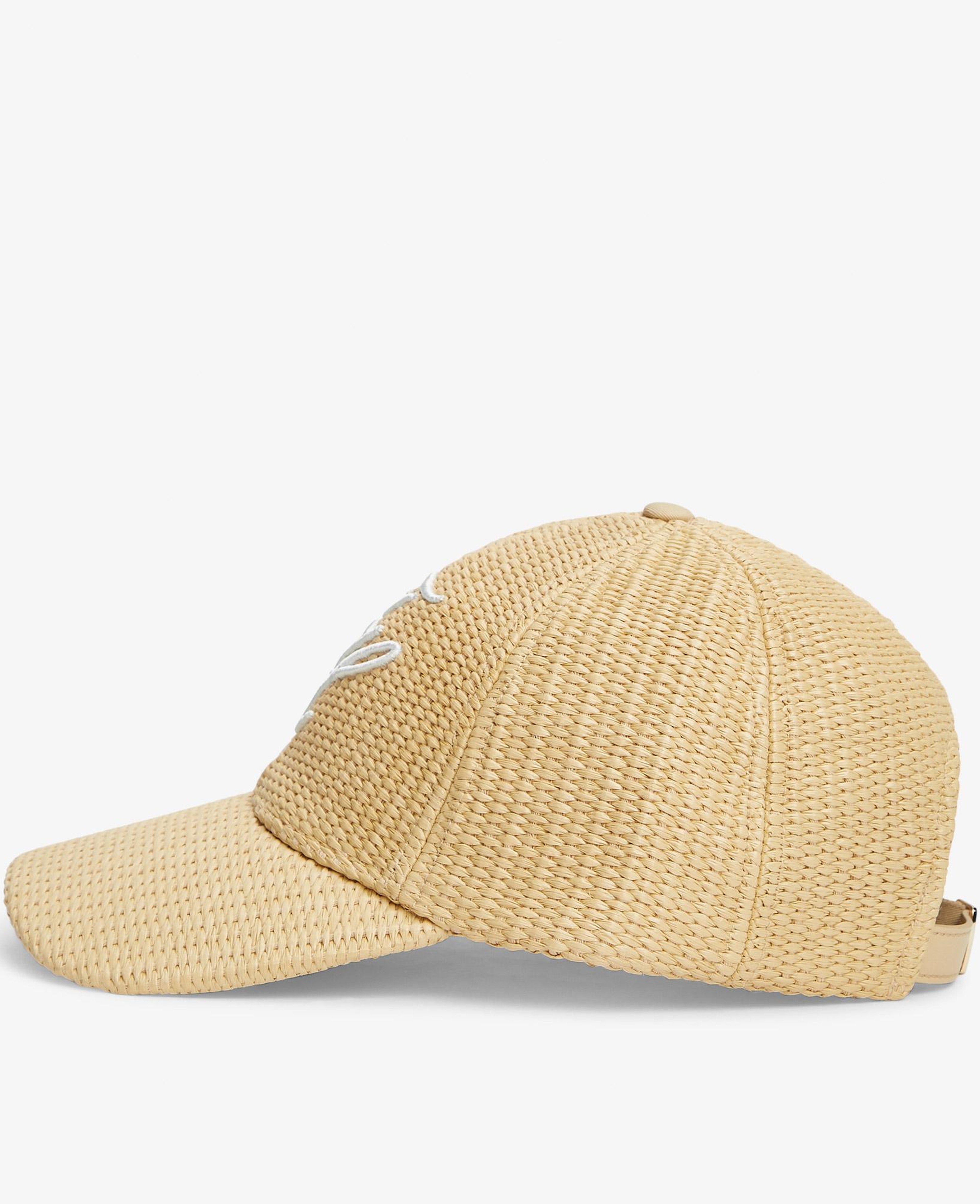 Tommy Hilfiger Script Raffia Kadın Bej Şapka