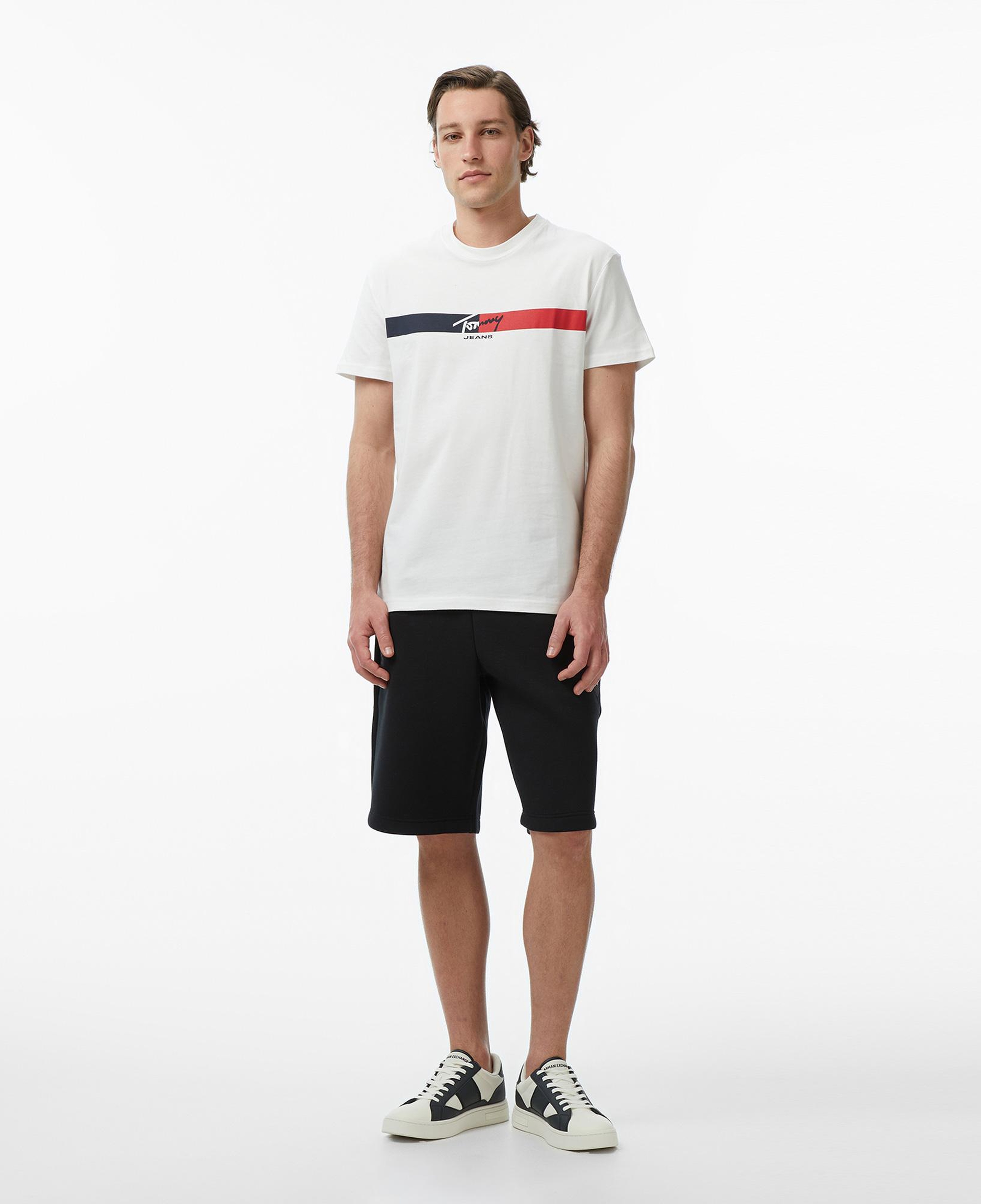 Tommy Hilfiger Signature Erkek Beyaz T-Shirt