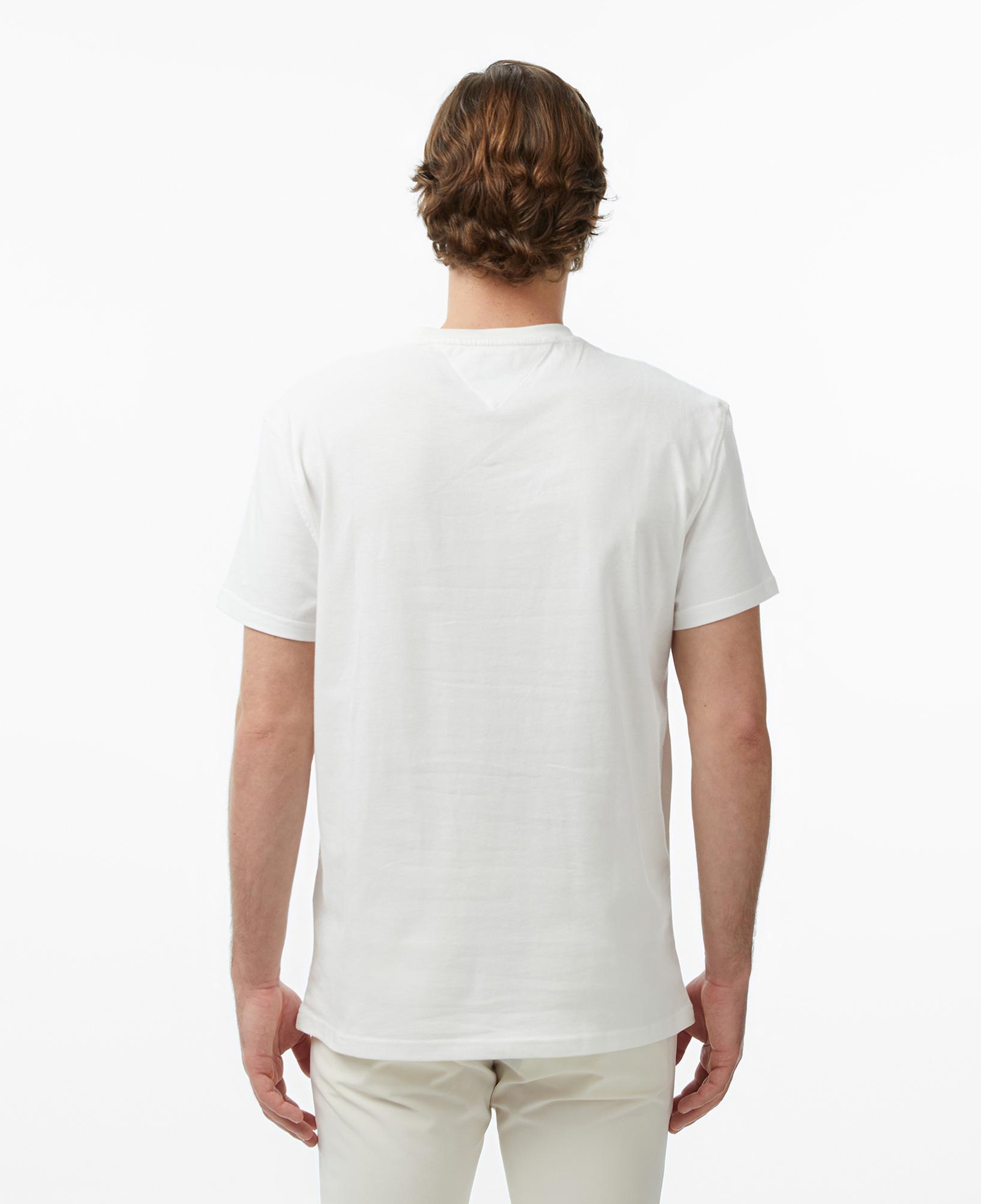 Tommy Hilfiger Classic Flag Erkek Beyaz T-Shirt