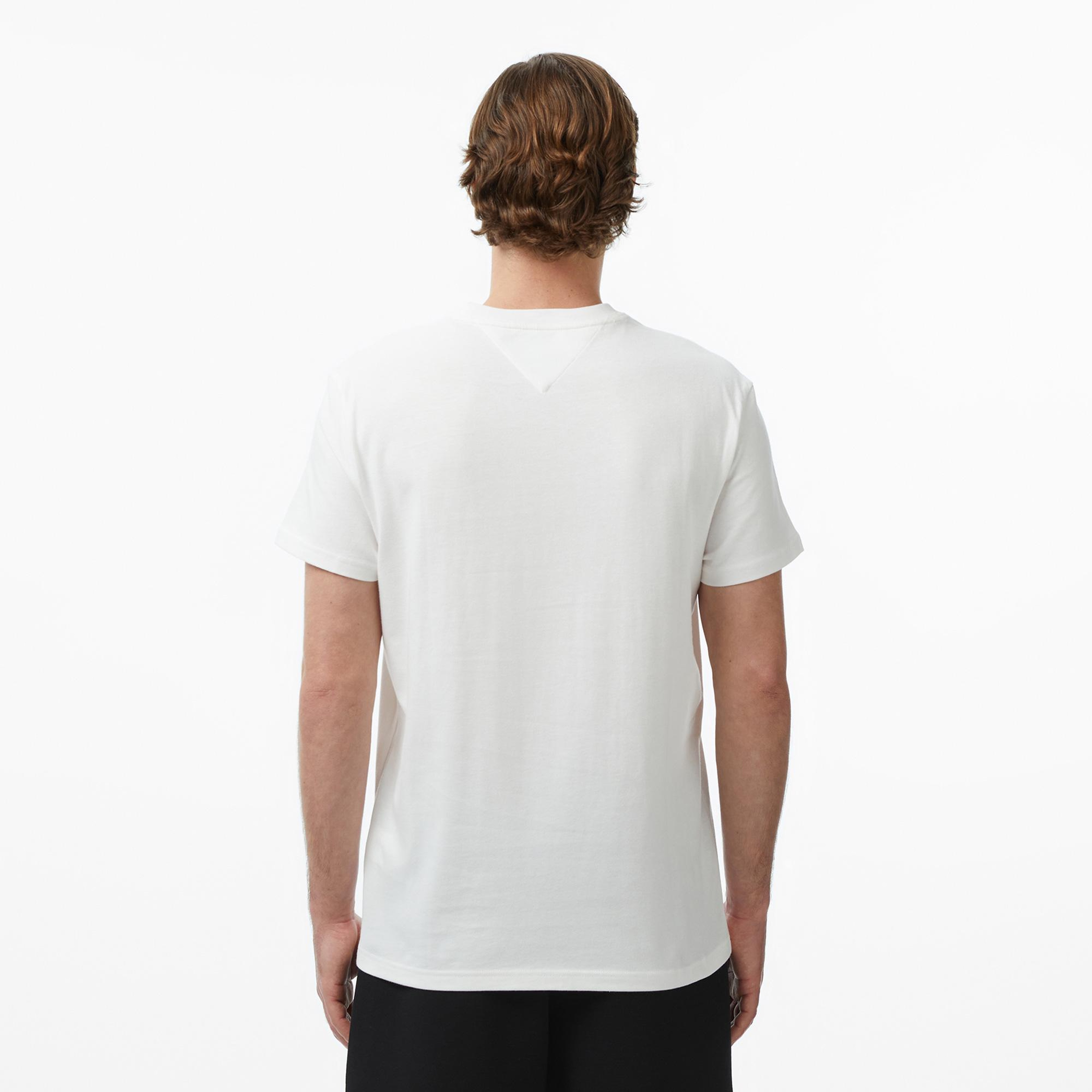 Tommy Hilfiger Signature Erkek Beyaz T-Shirt