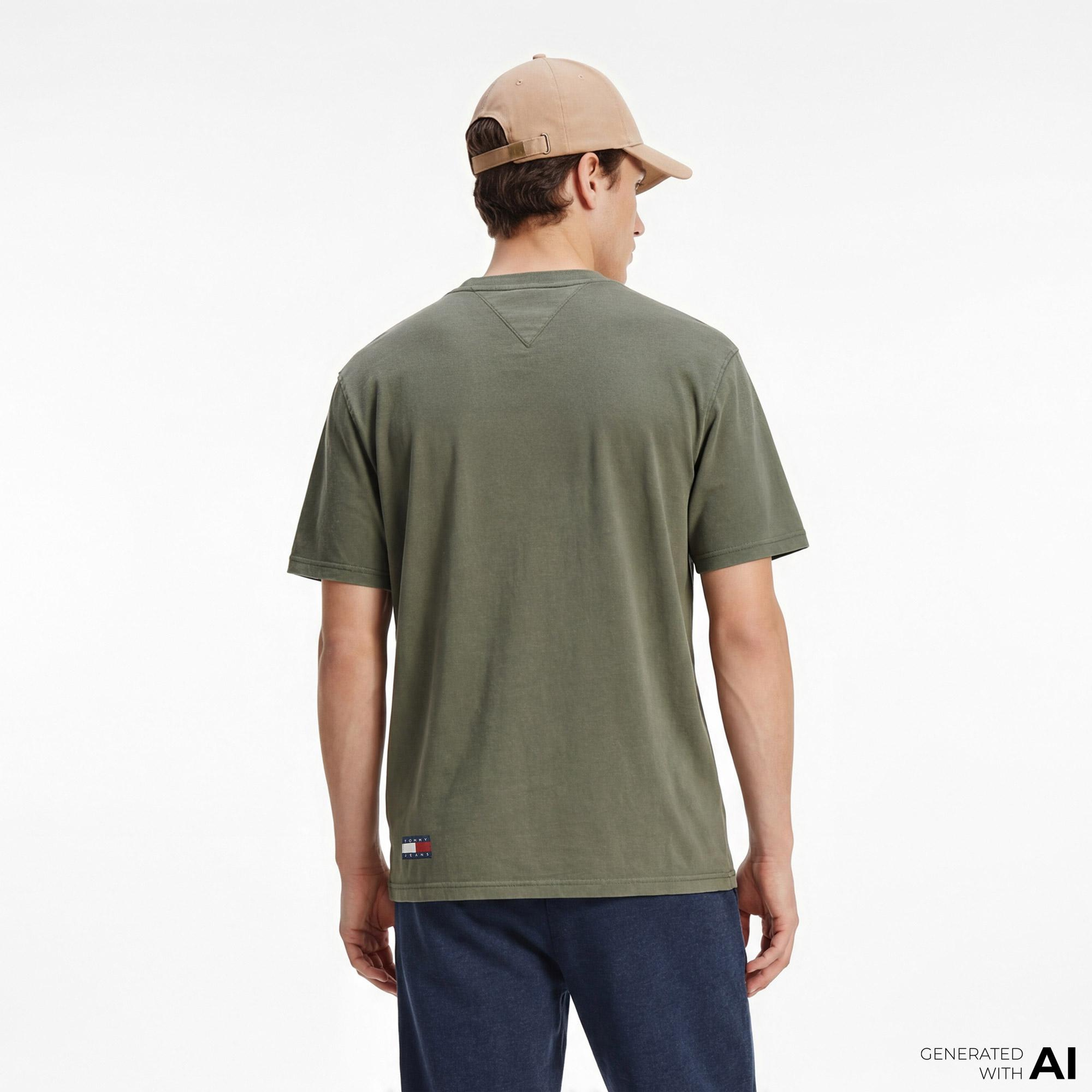 Tommy Hilfiger New Classics Erkek Yeşil T-Shirt