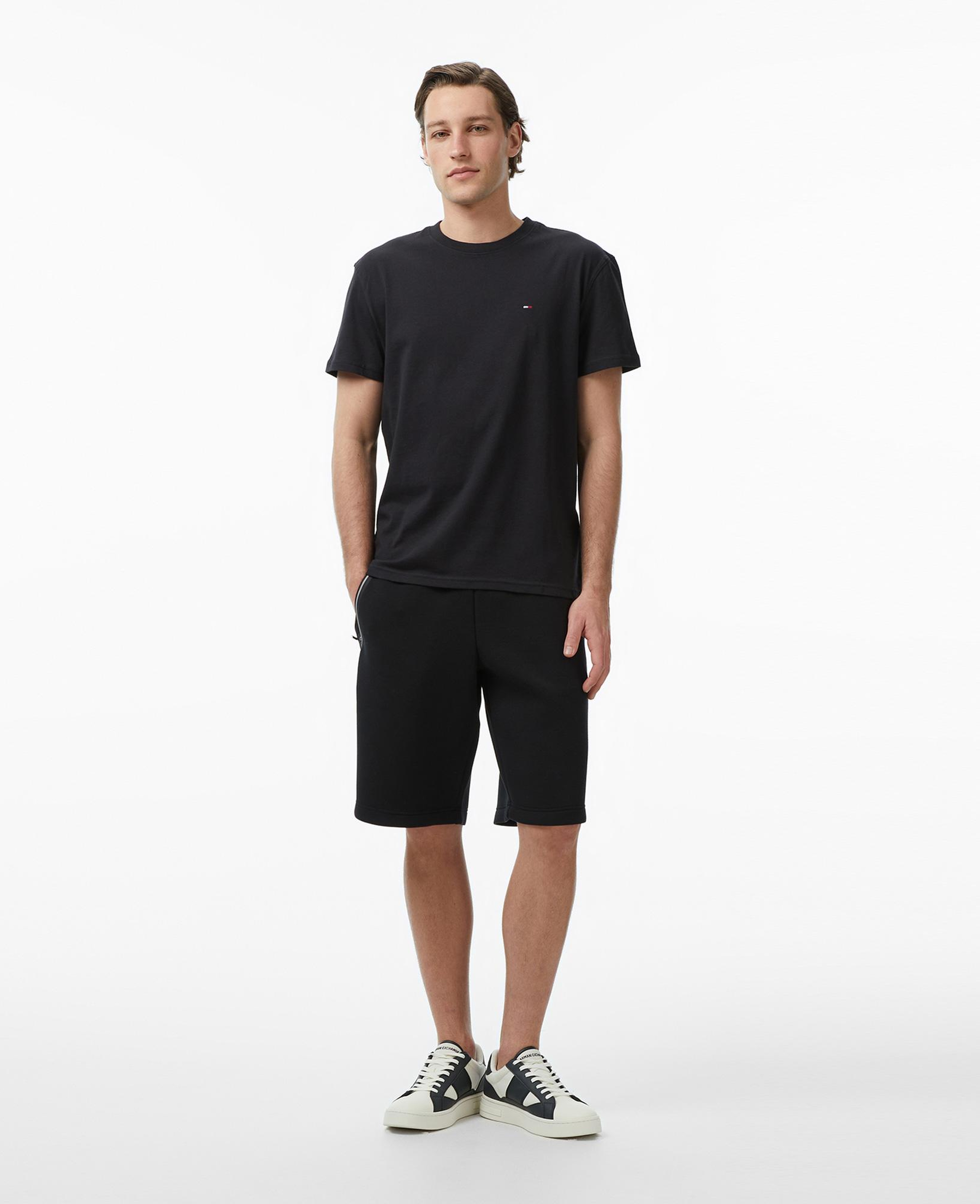 Tommy Hilfiger Classic Flag Erkek Siyah T-Shirt
