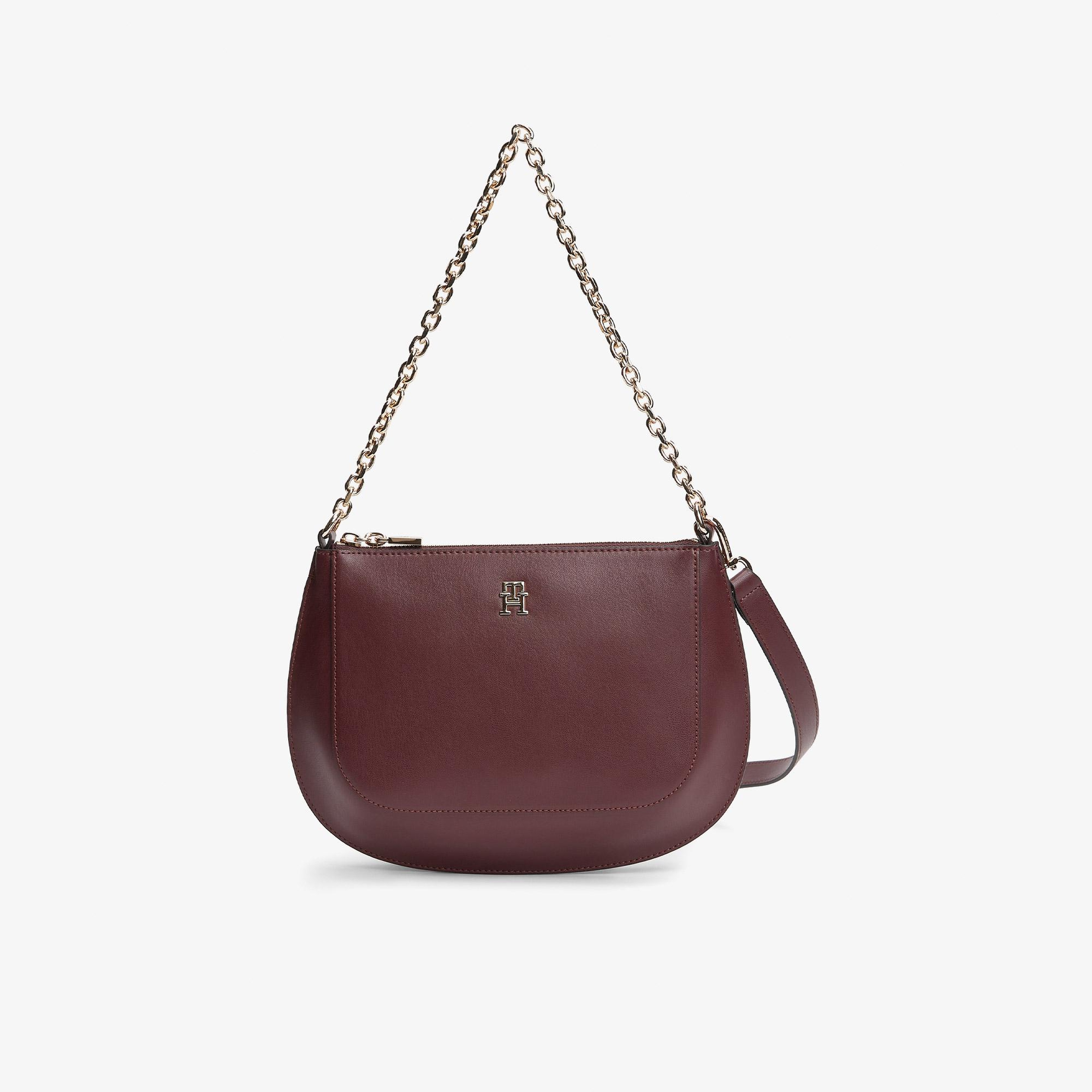 Tommy Hilfiger Glam Kadın Bordo Çapraz Çanta