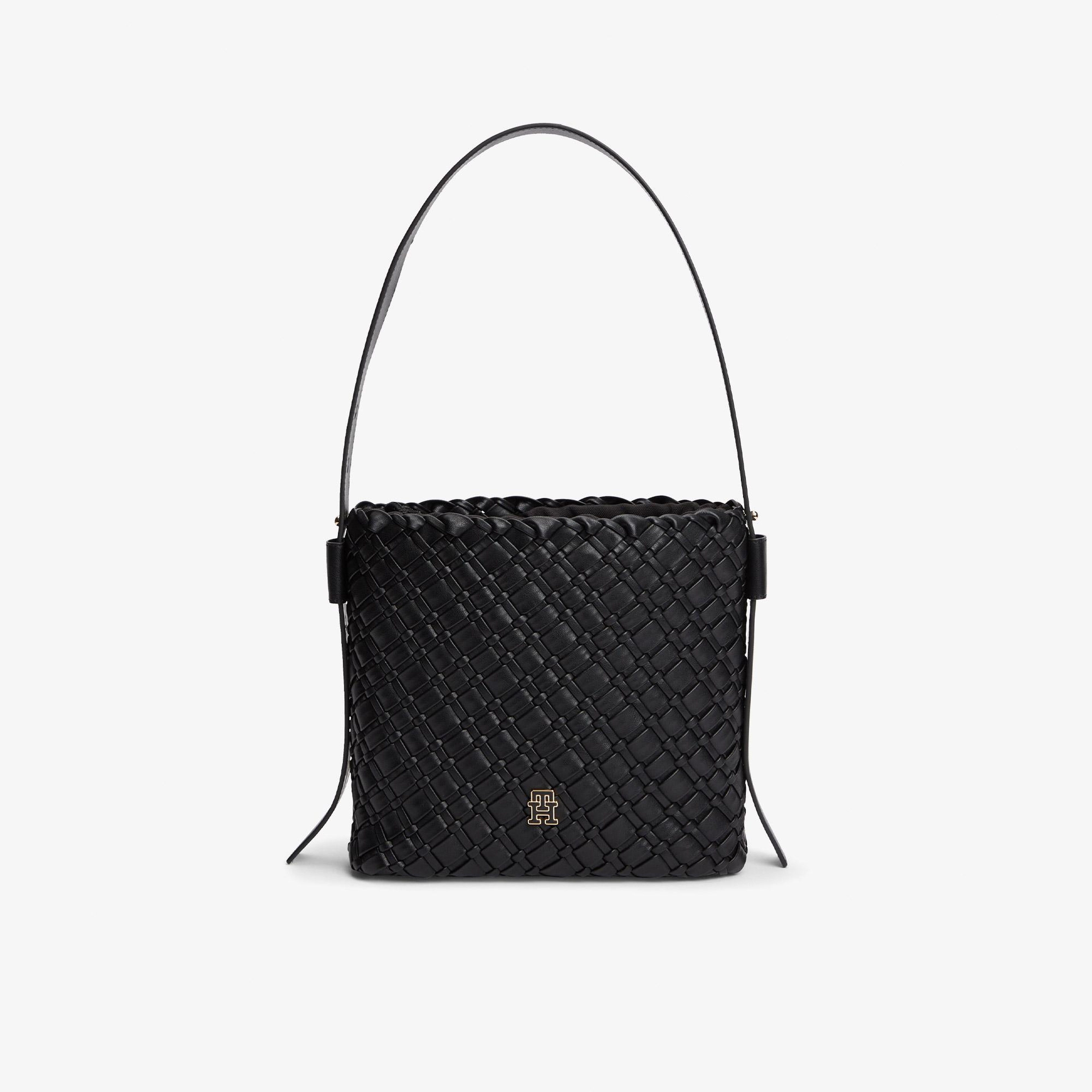 Tommy Hilfiger Braided Kadın Siyah Omuz Çantası