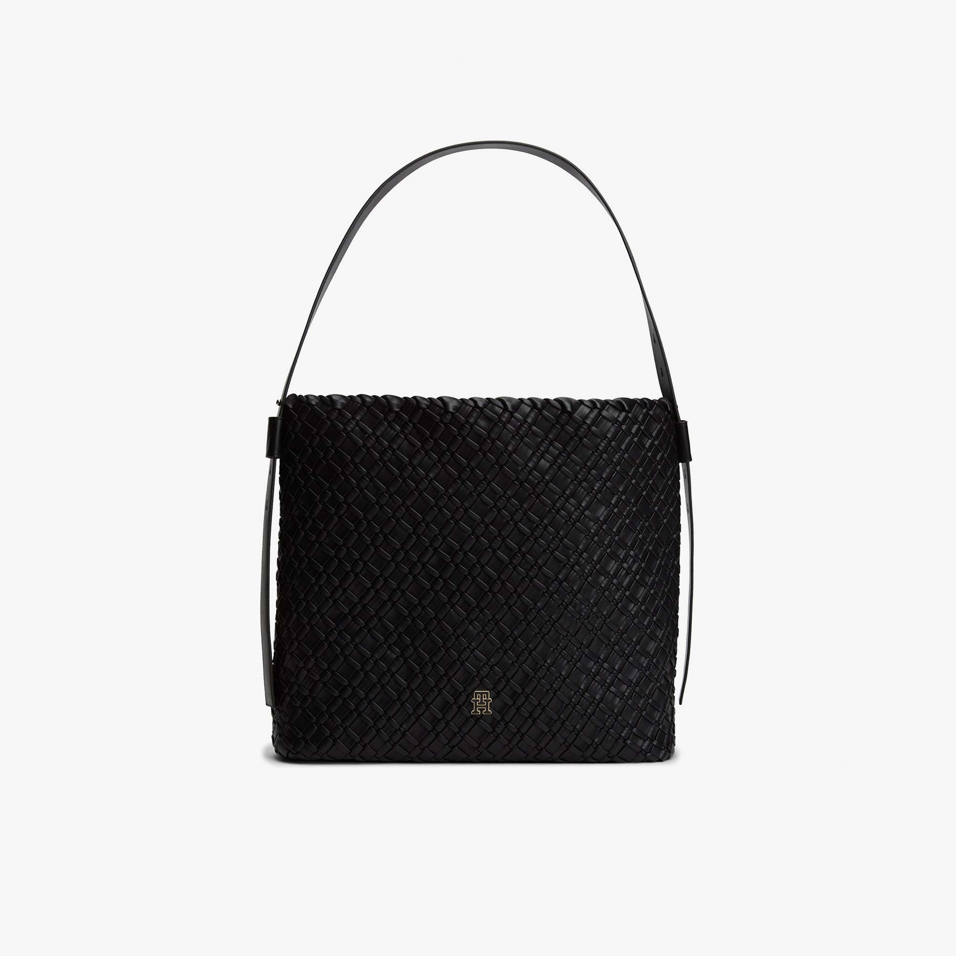 Tommy Hilfiger Braided Kadın Siyah El Çantası