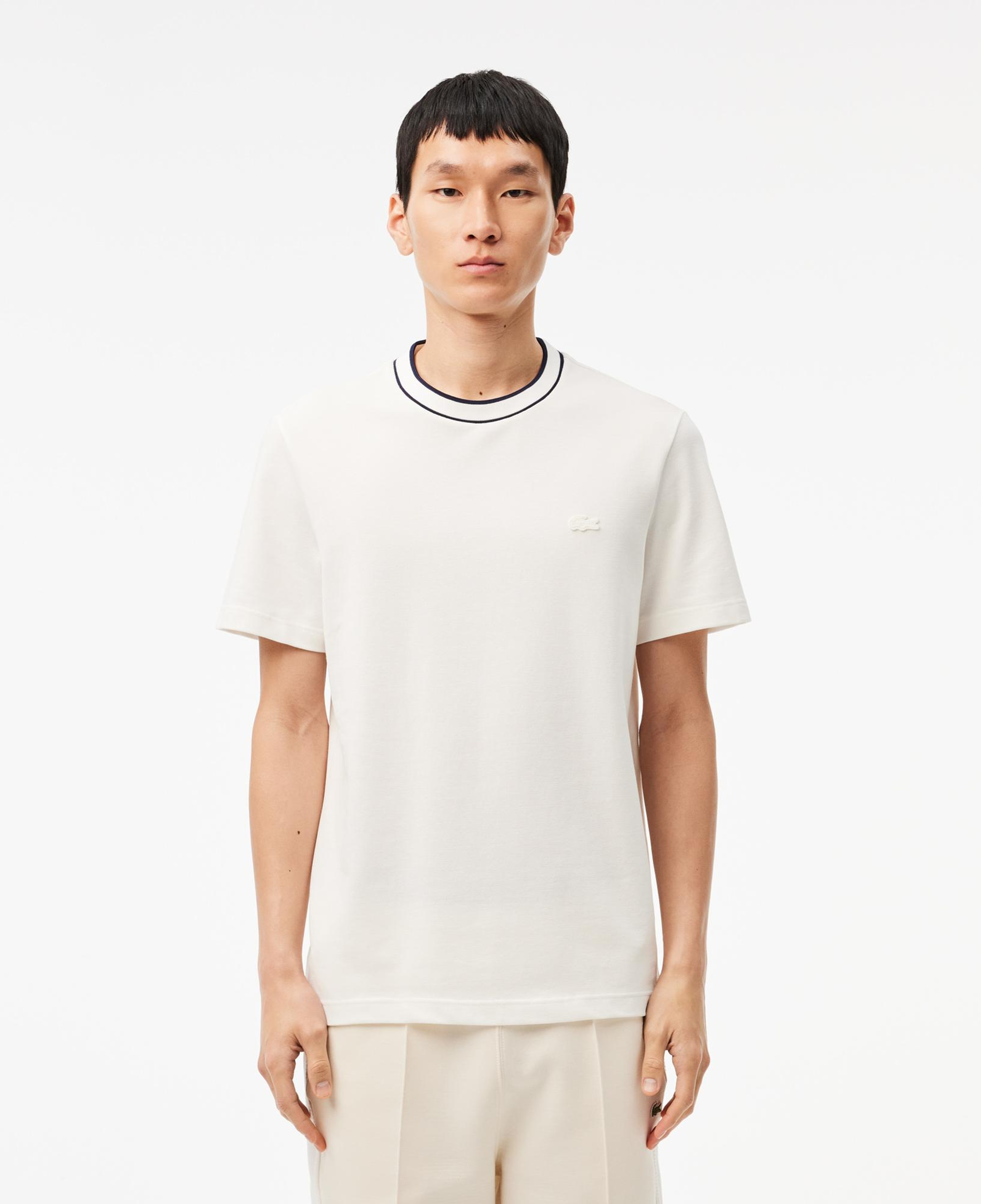 Lacoste Erkek Regular Fit Bisiklet Yaka Beyaz T-Shirt
