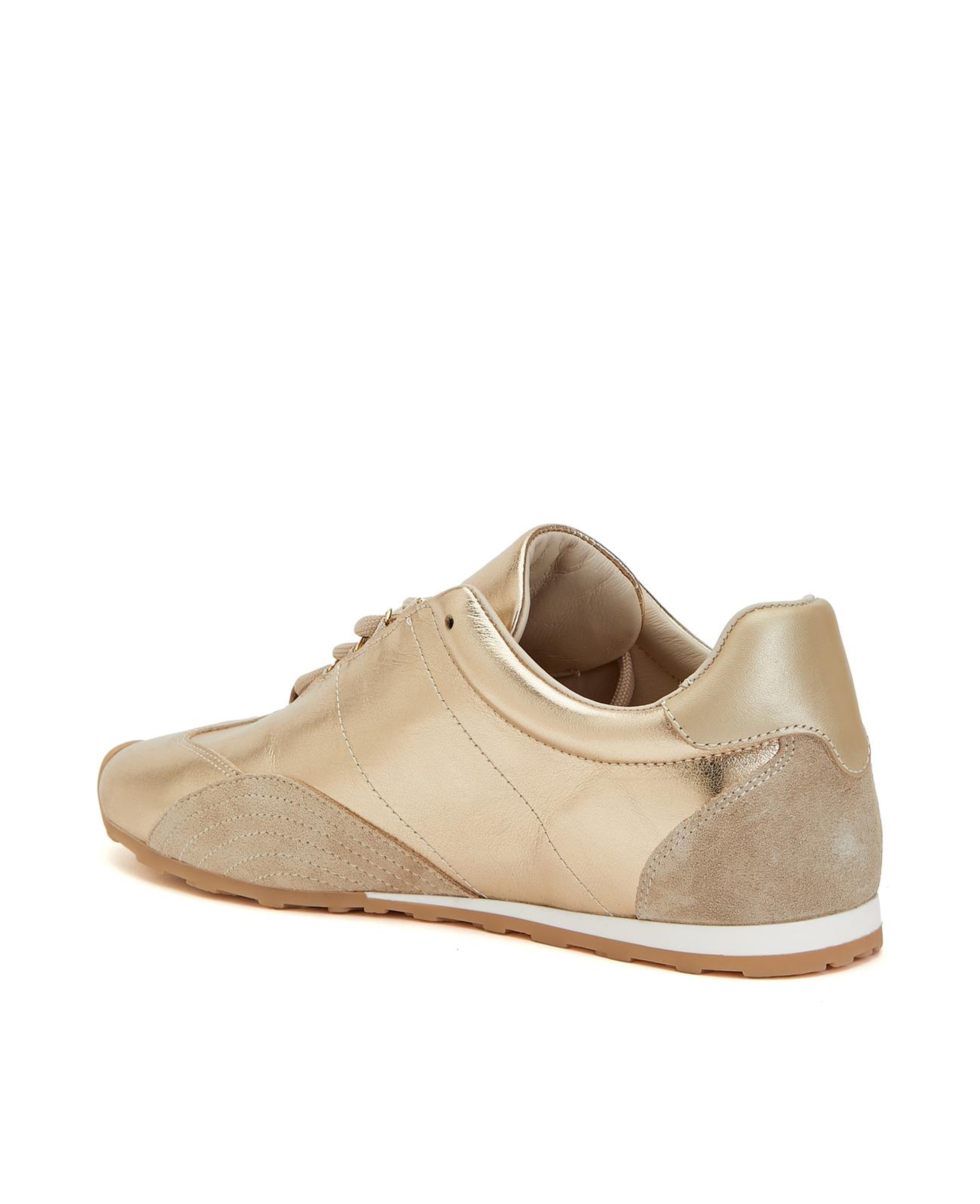 Divarese Kadın Gold Deri Sneaker