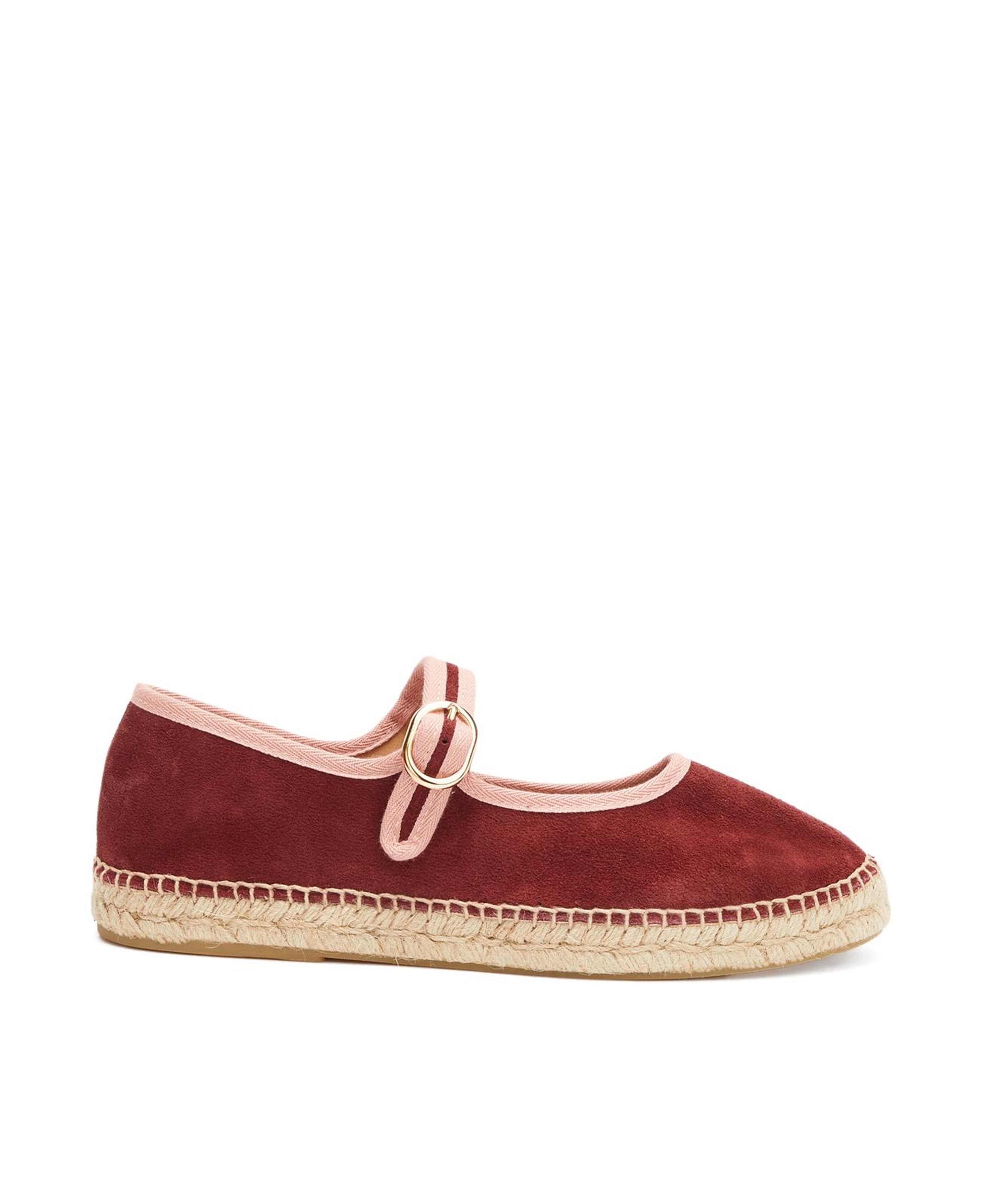 Divarese Kadın Bordo Toka Detaylı Espadril
