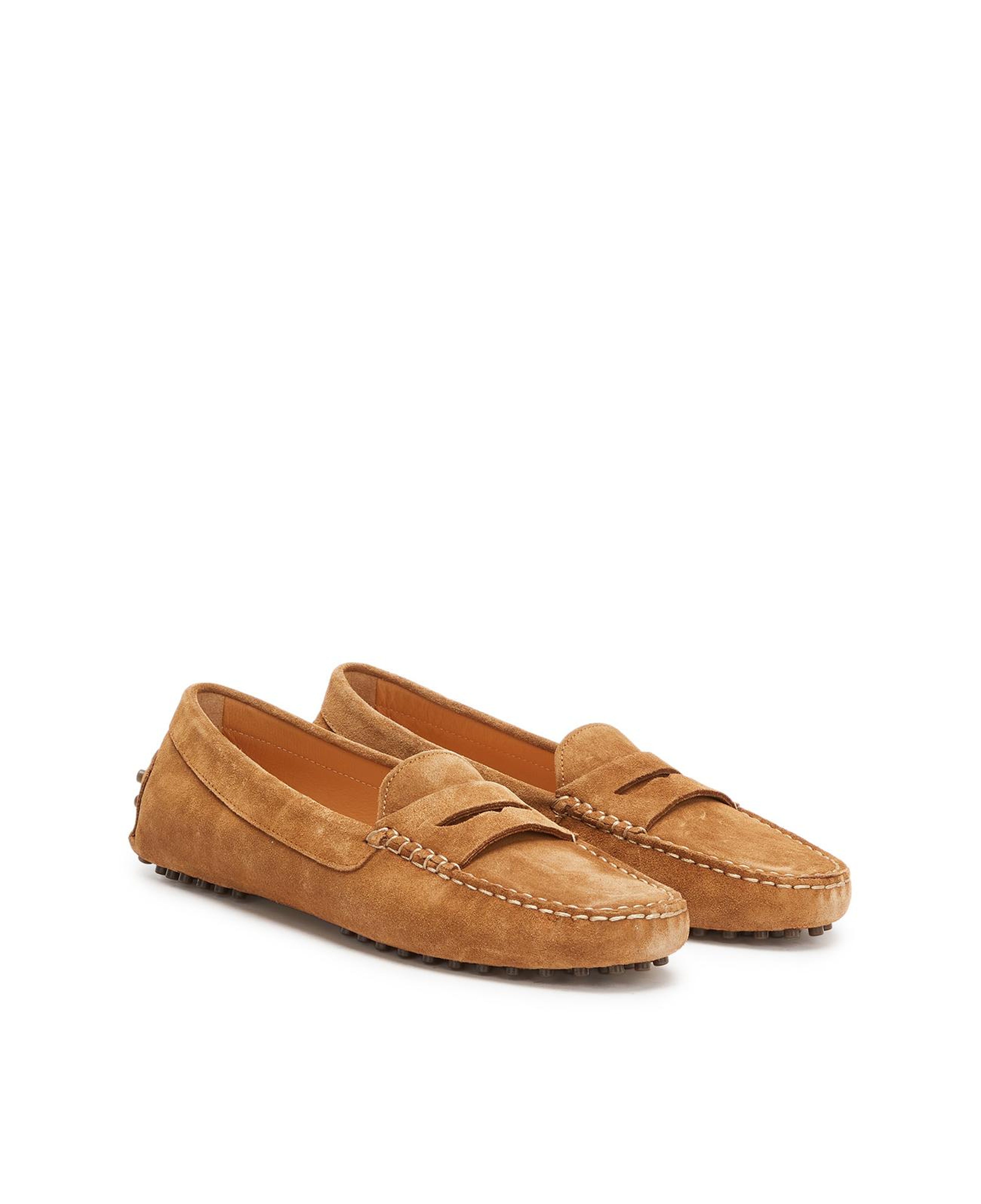 George Hogg Kadın Camel Günlük Rahat Süet Loafer