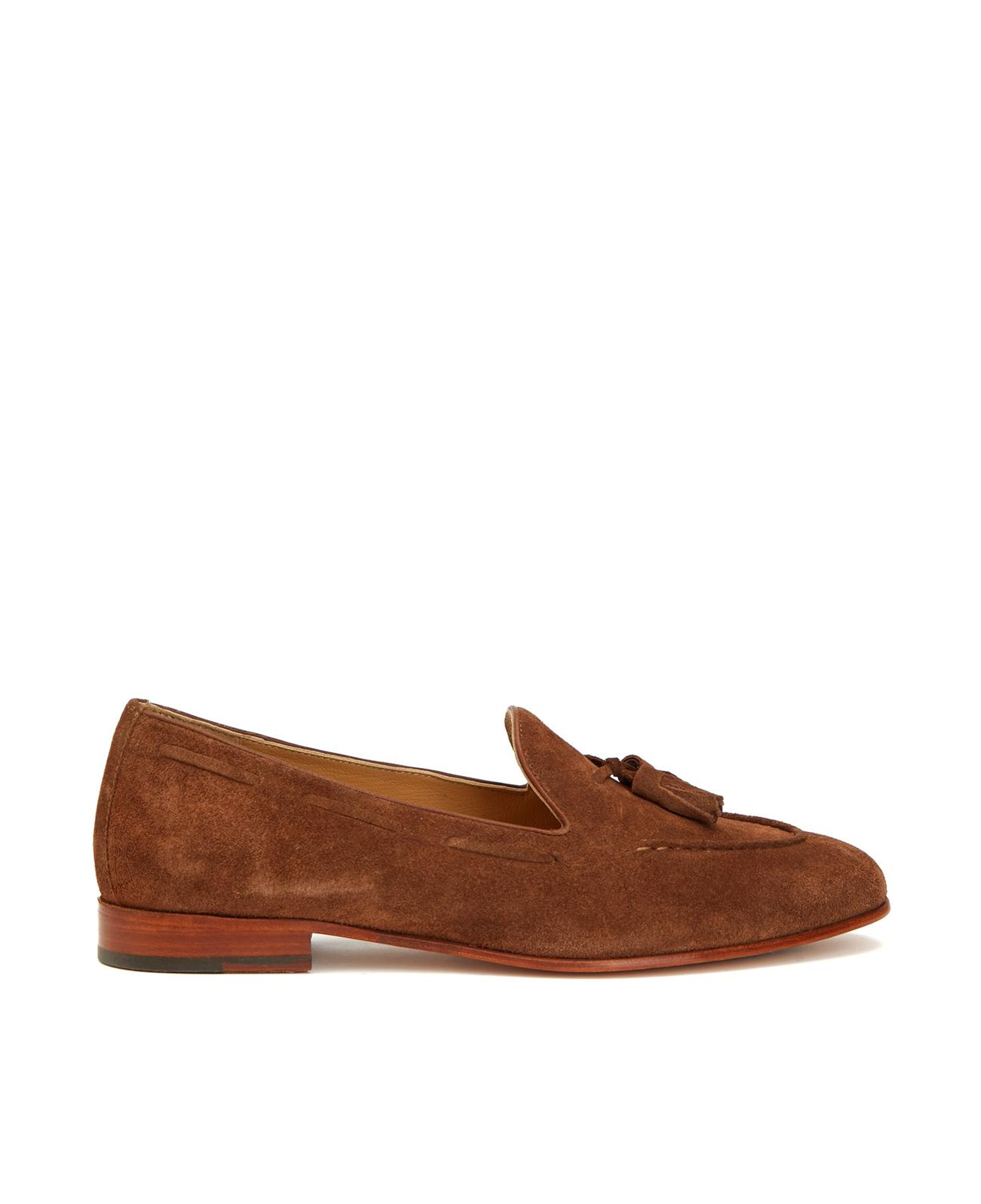 George Hogg Kadın Taba Püsküllü Süet Loafer