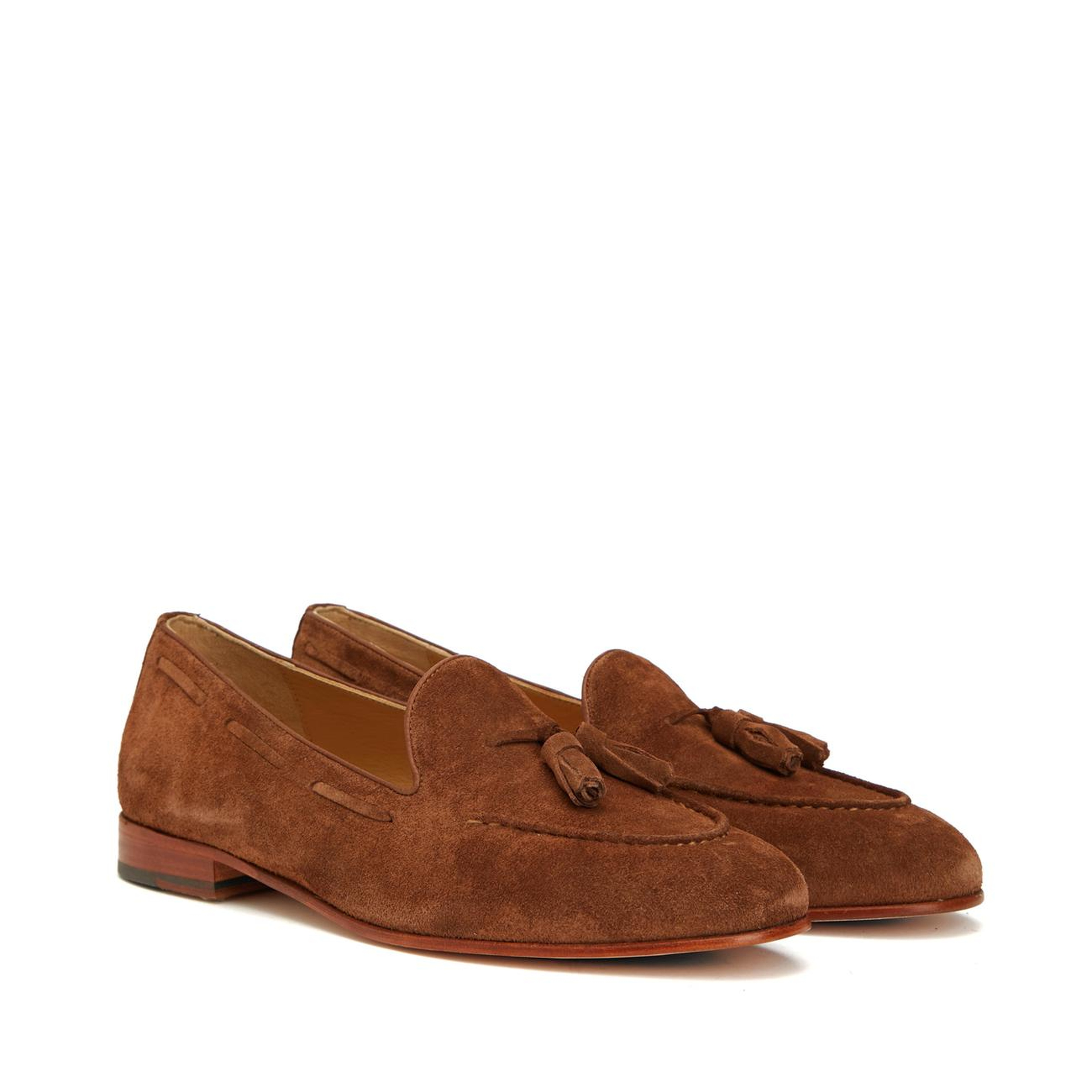George Hogg Kadın Taba Püsküllü Süet Loafer