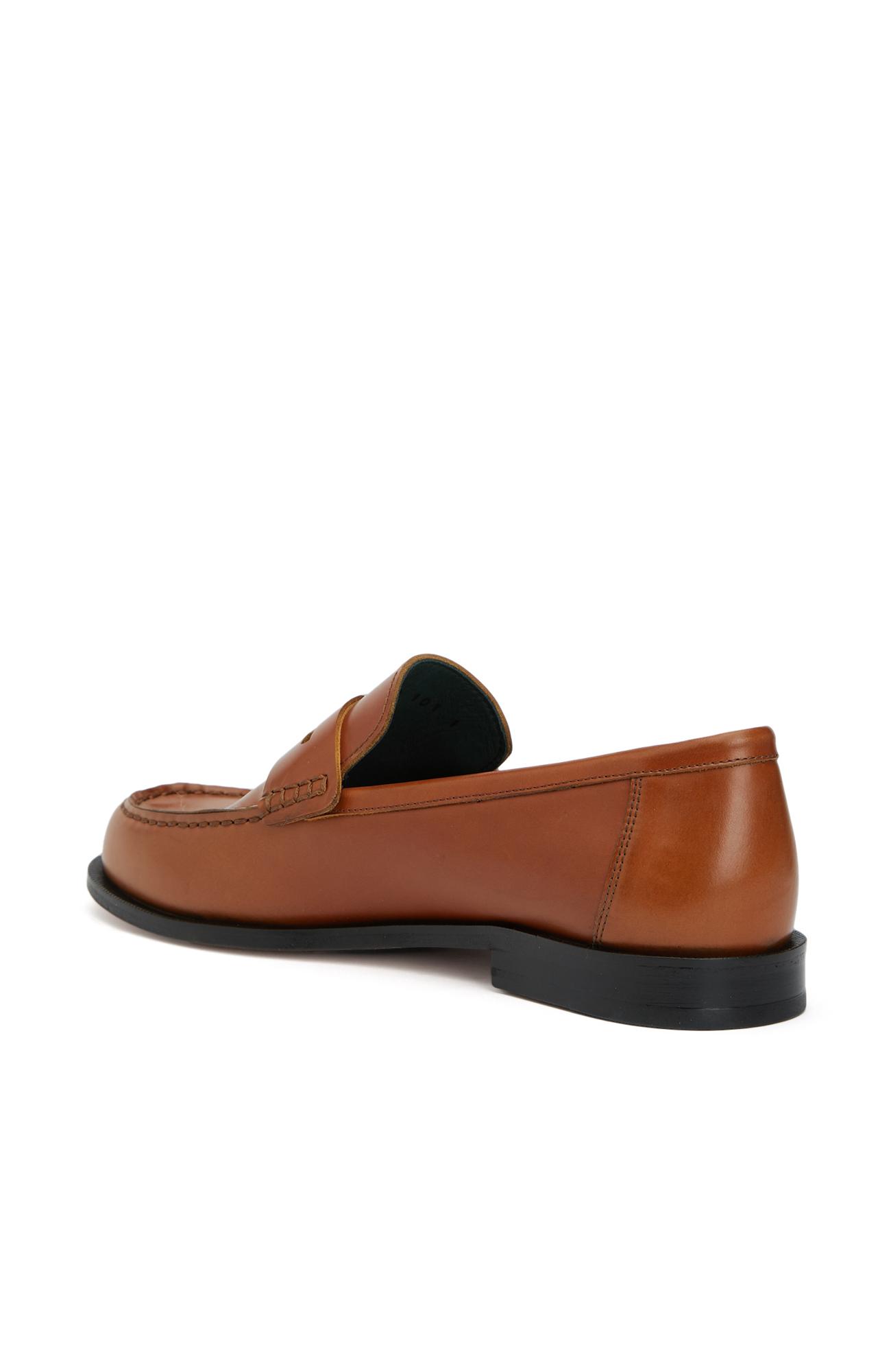 George Hogg Kadın Taba Deri Loafer
