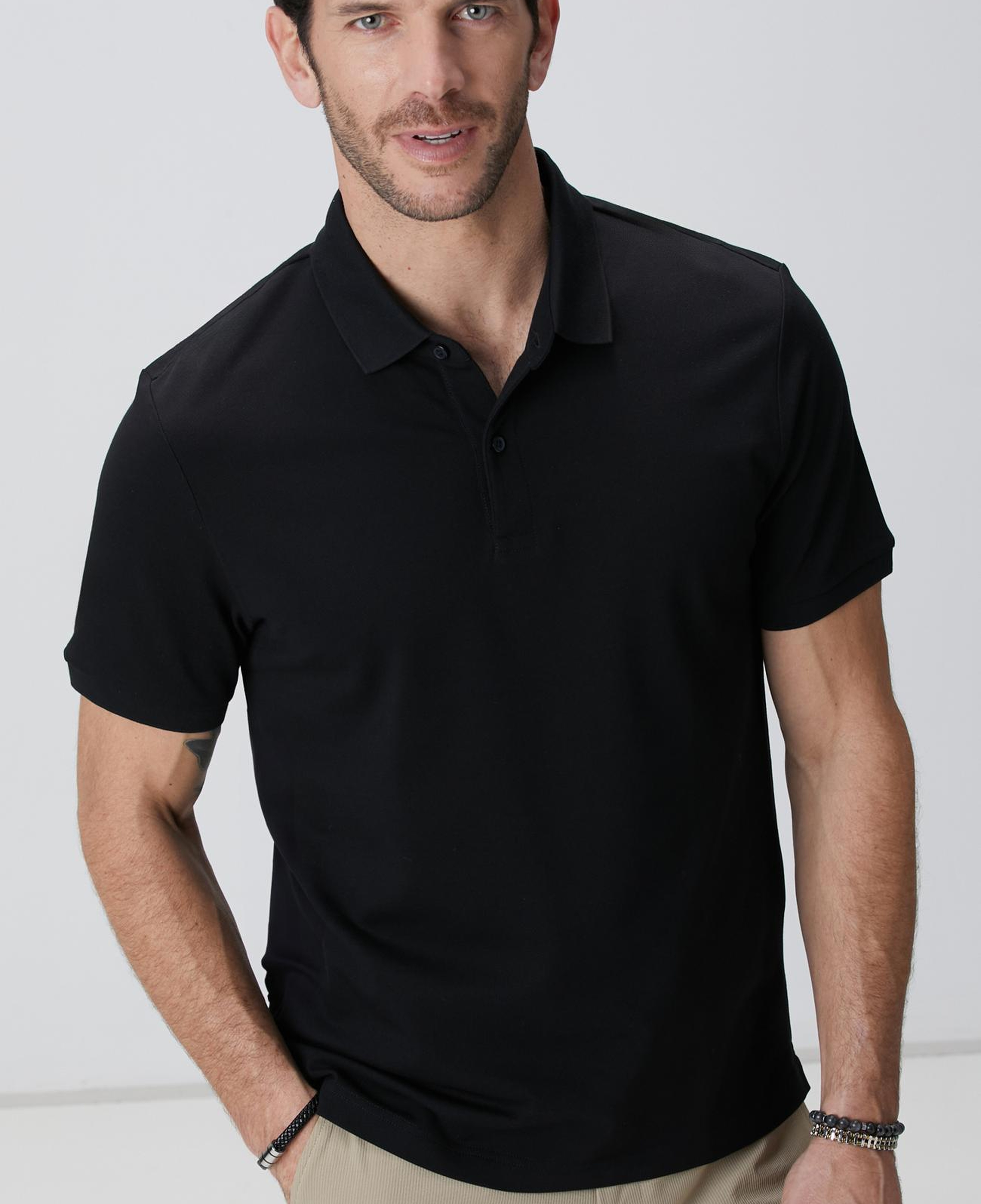 Network Erkek N-Tech Siyah Polo Yaka T-Shirt