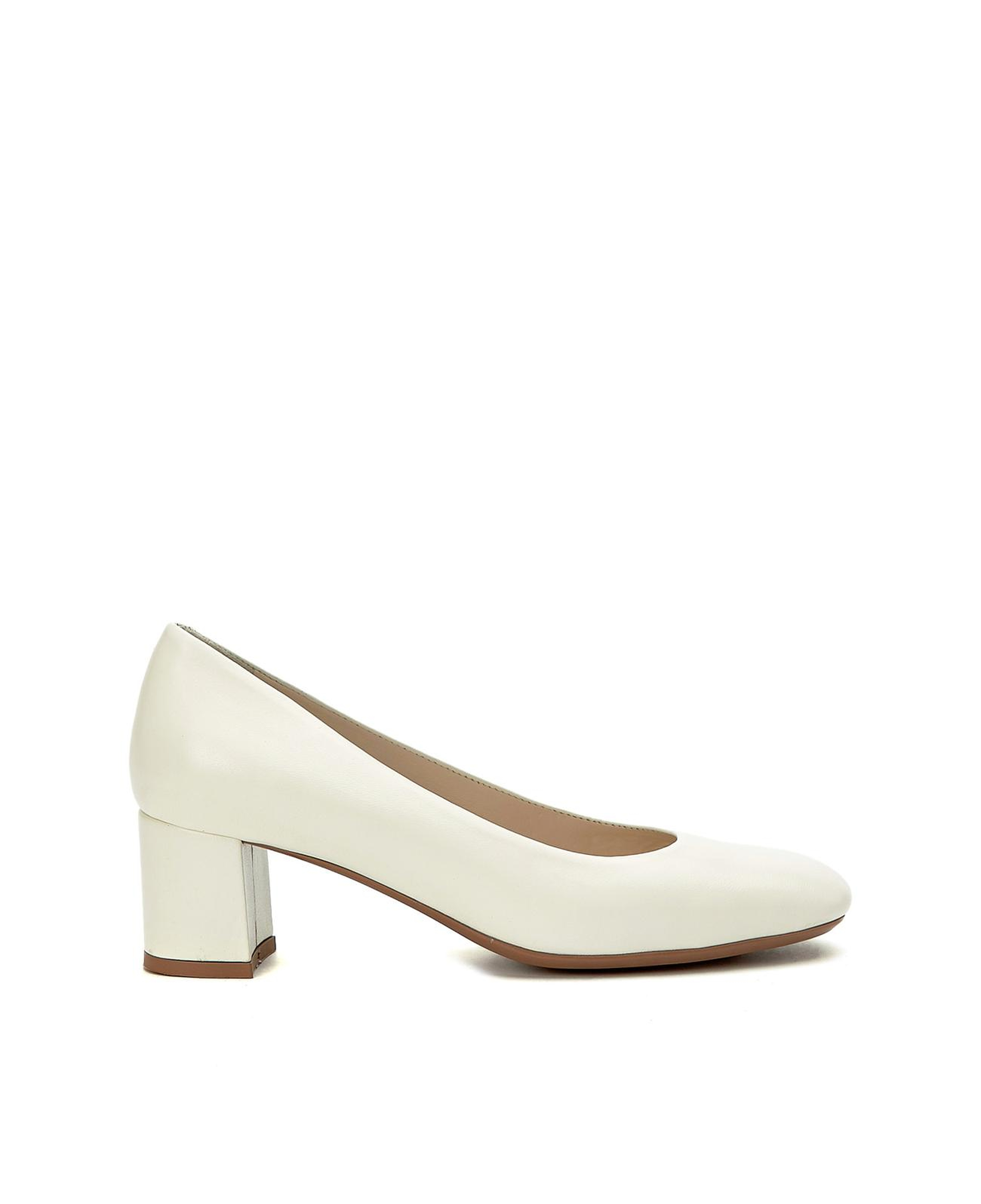 Divarese Kadın Beyaz Rahat Deri Topuklu Ayakkabı