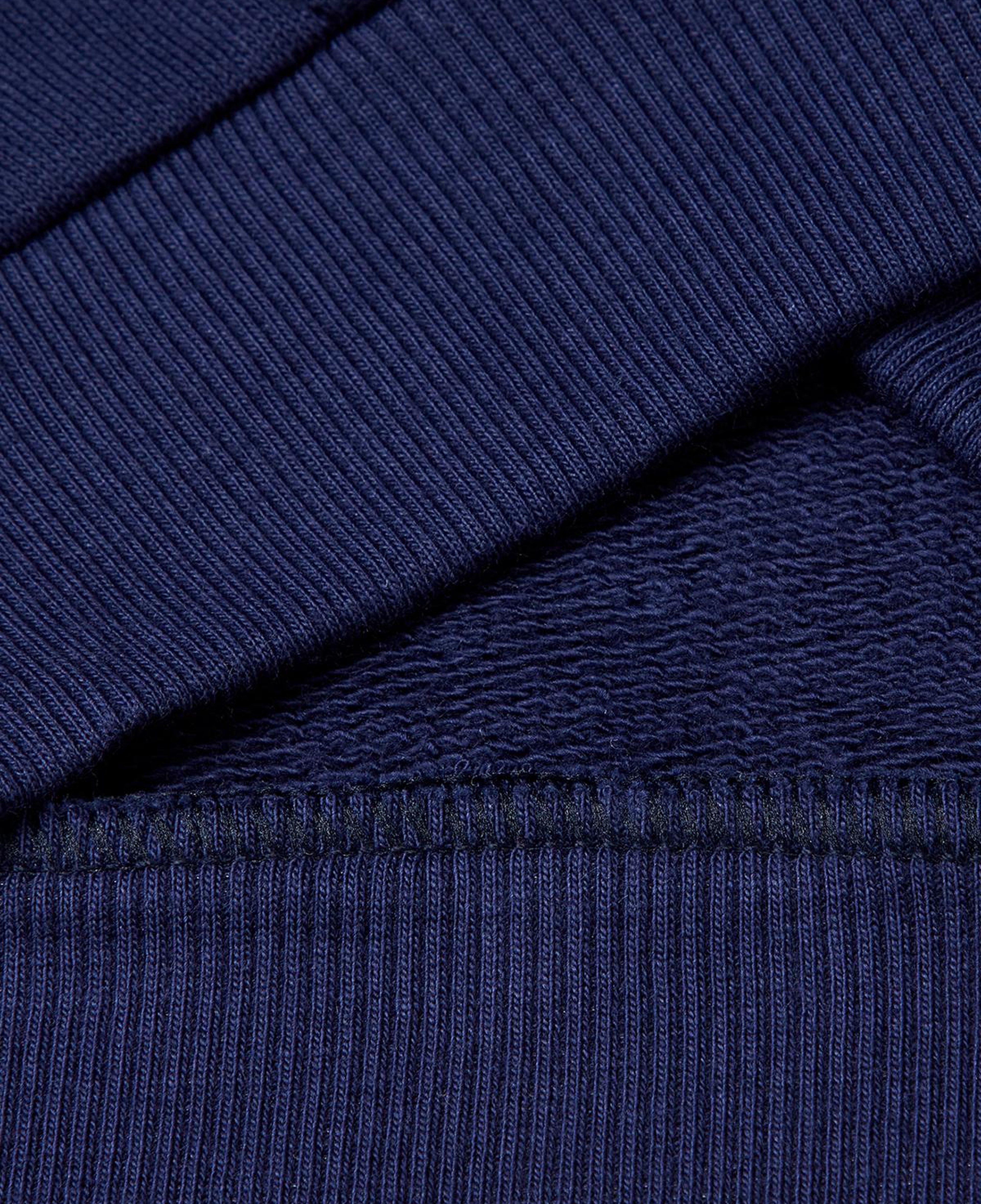 Erkek Çocuk Lacivert Logo Baskılı Cepli Fermuarlı Dik Yaka Sweatshirt