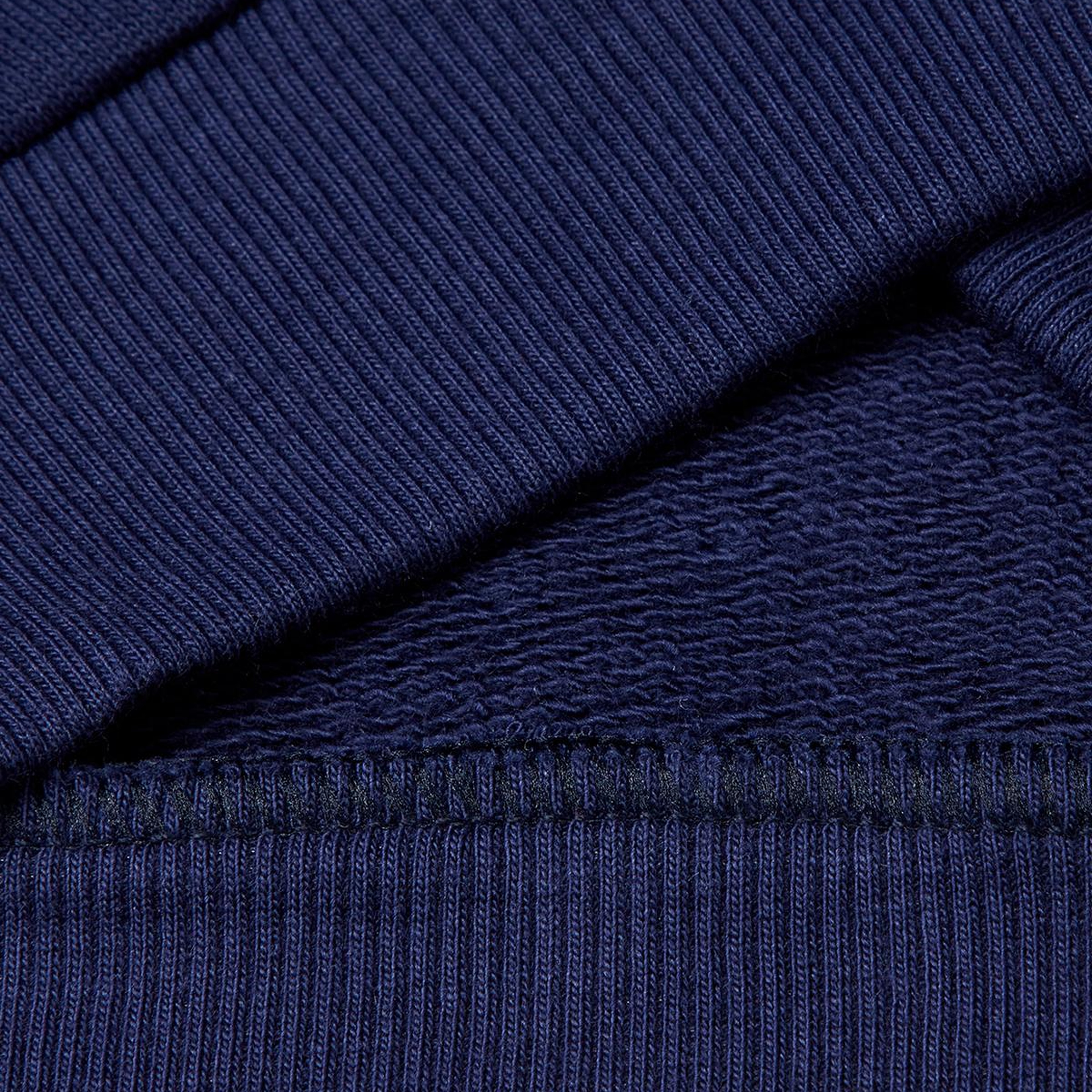 Erkek Çocuk Lacivert Logo Baskılı Cepli Fermuarlı Dik Yaka Sweatshirt