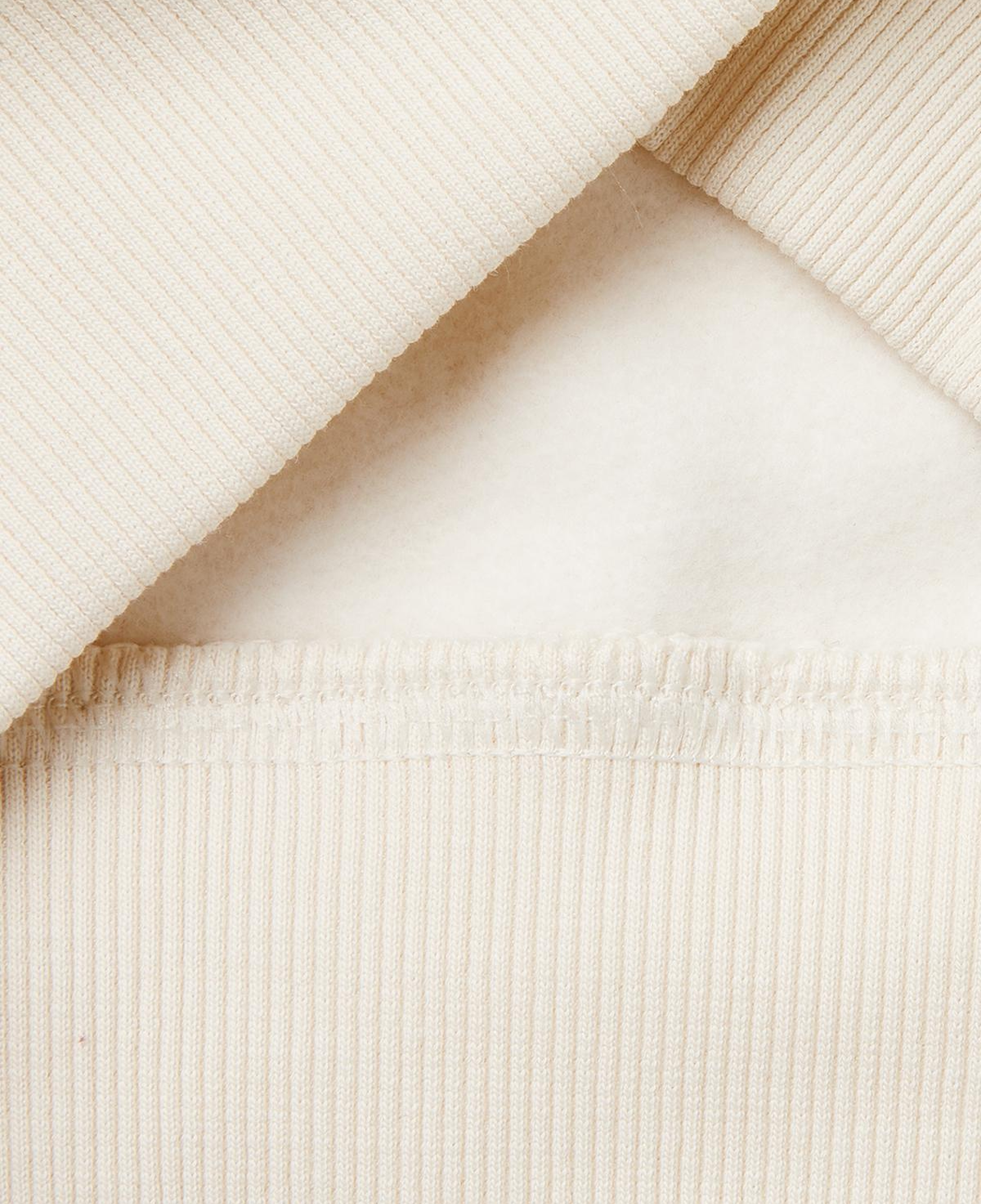 Erkek Çocuk Krem Tazmanya Baskılı Ribanalı Kapüşonlu Oversize Sweatshirt