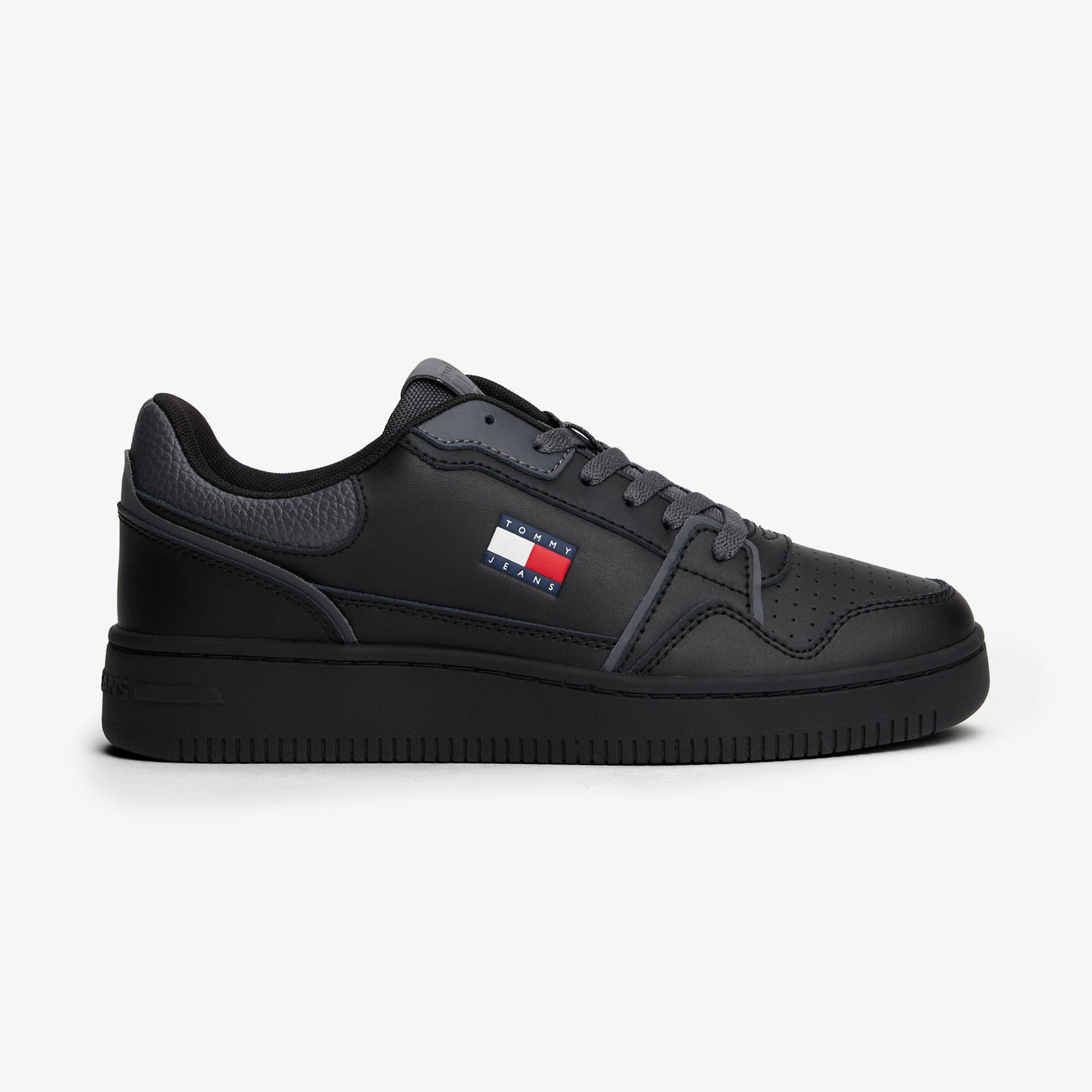 Tommy Jeans Retro Basket Kadın Siyah Spor Ayakkabı