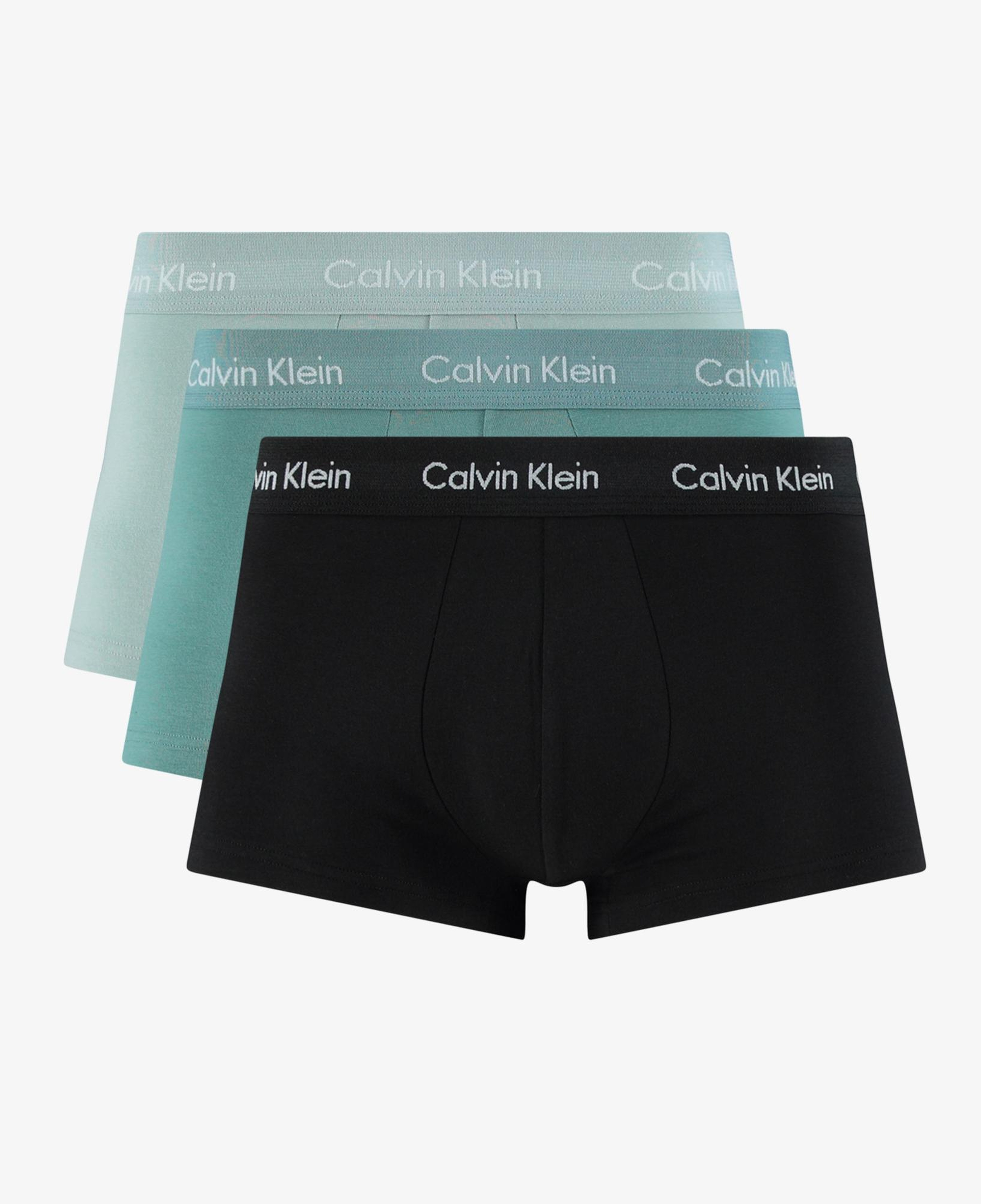 Calvin Klein Low Rise Trunk 3'lü Erkek Mint/Yeşil/Siyah Boxer