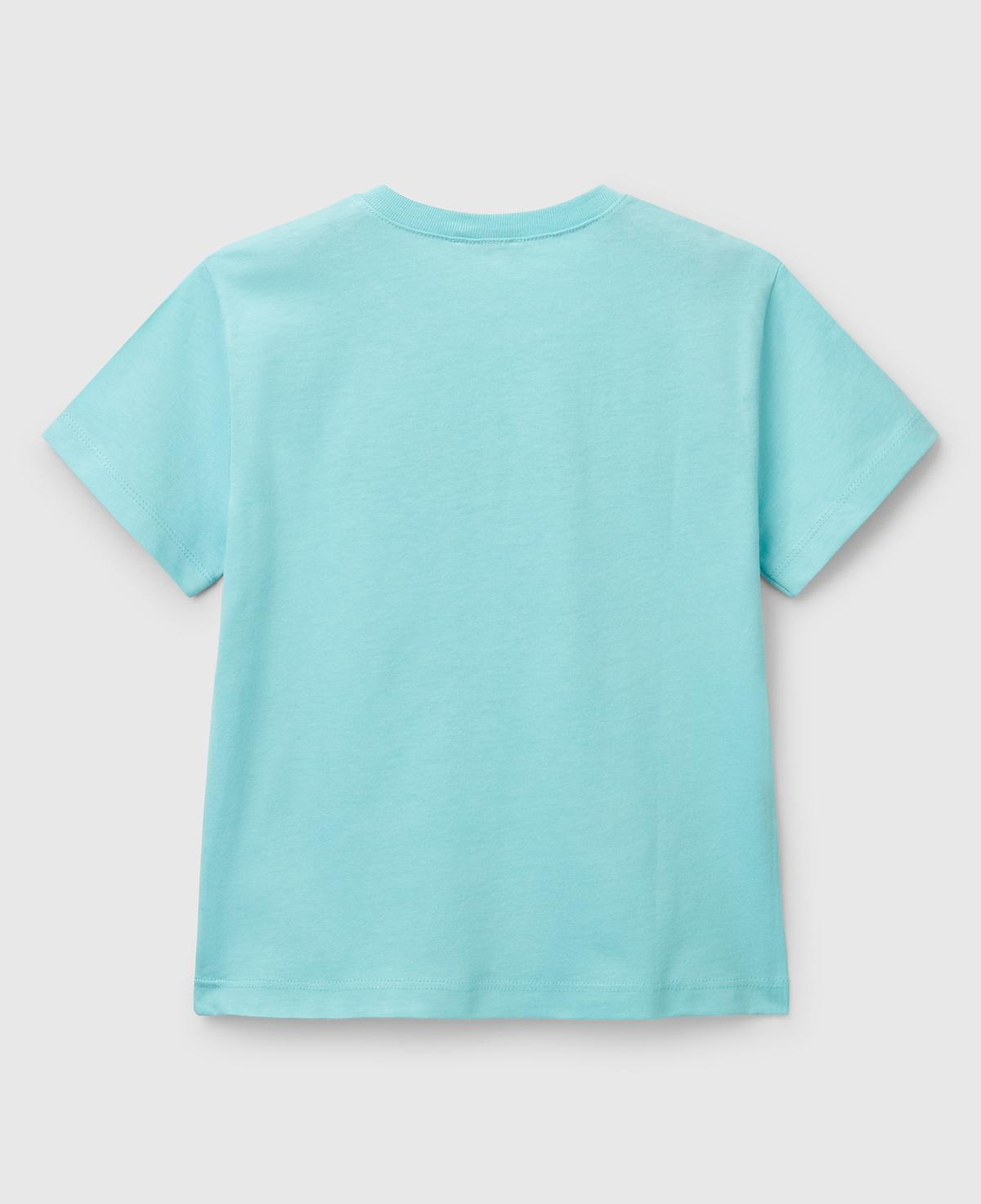 Erkek Çocuk Su Yeşili Grafik Baskılı T-Shirt