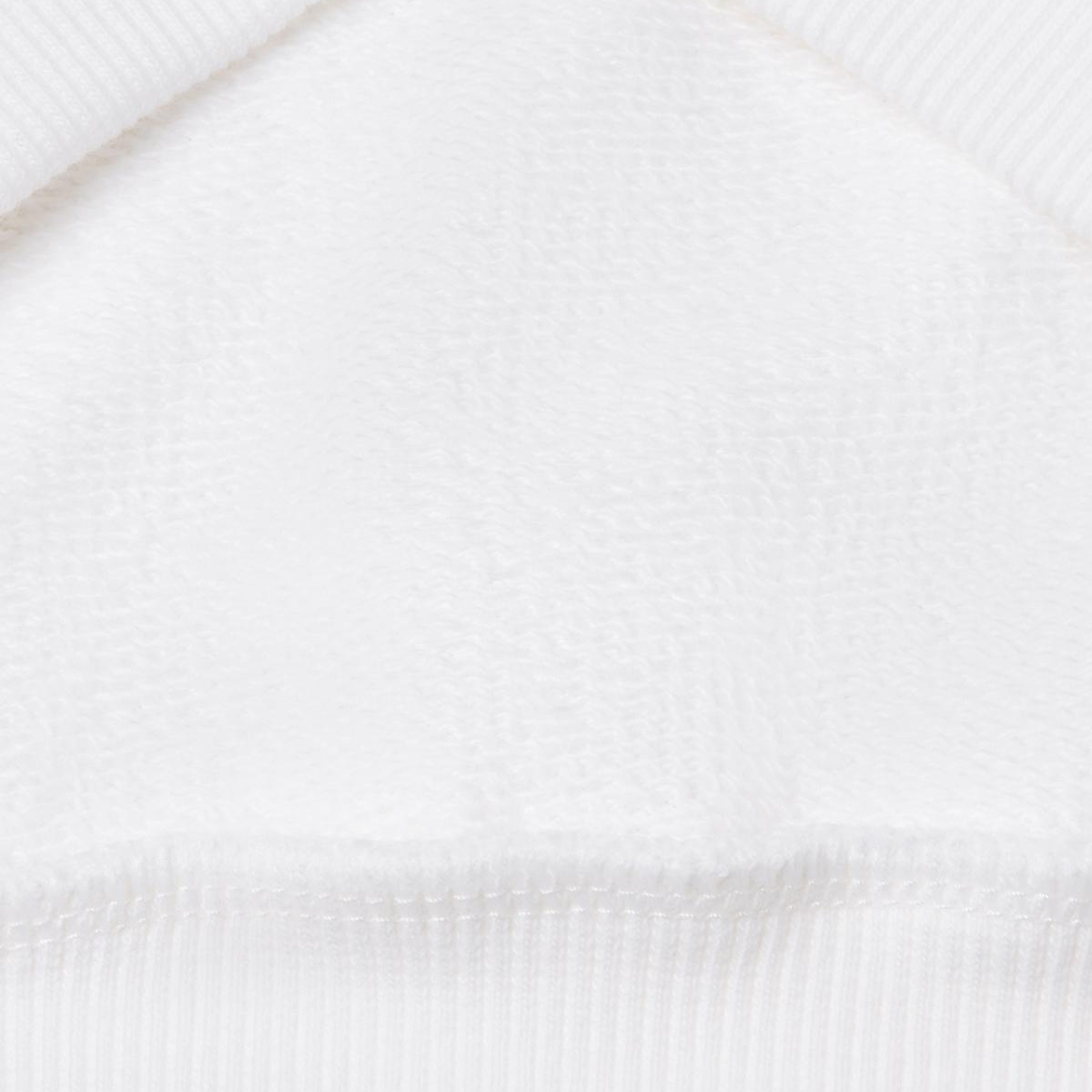 Kız Çocuk Beyaz Benetton Logo Baskılı Kapüşonlu Sweatshirt
