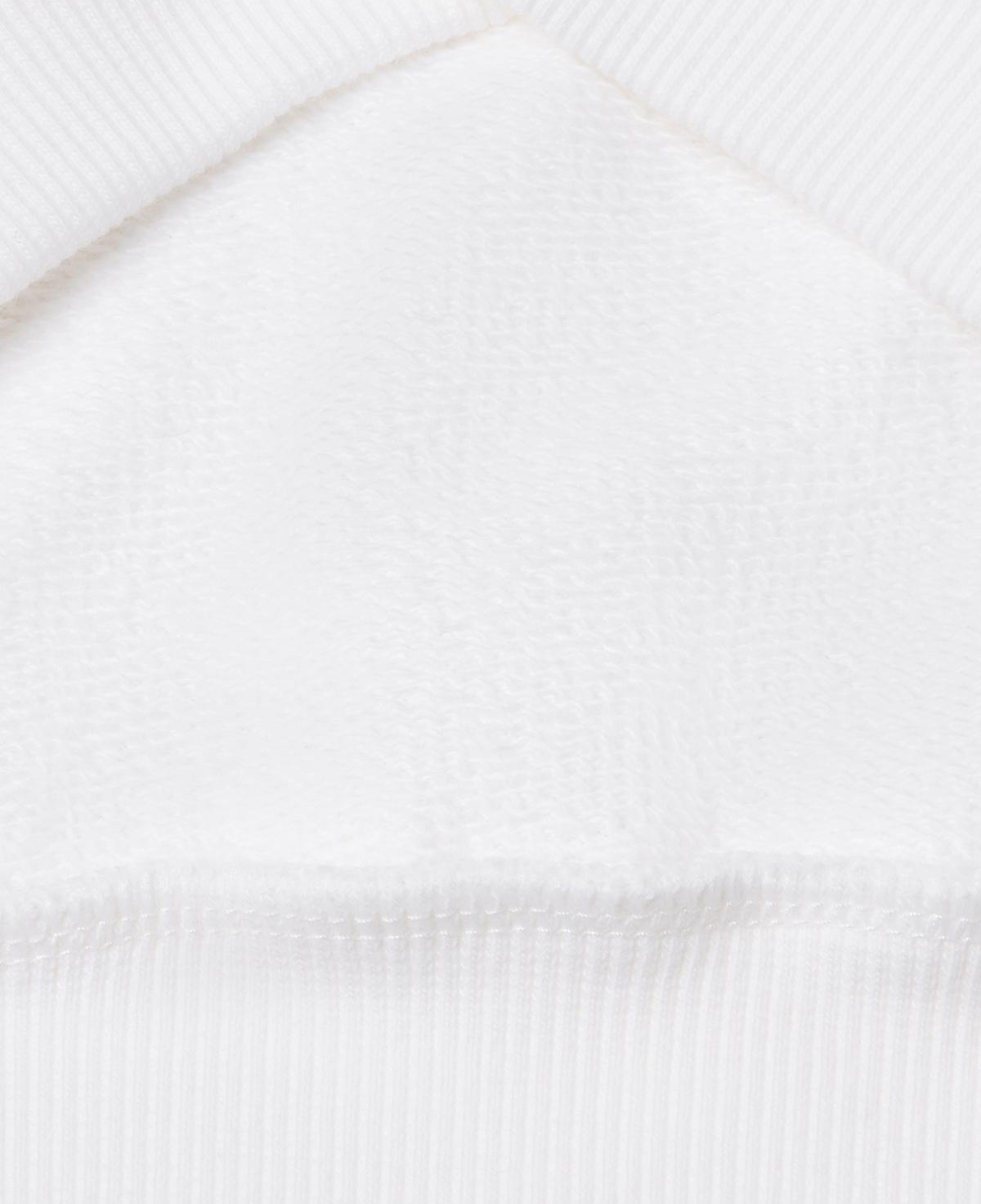 Kız Çocuk Beyaz Benetton Logo Baskılı Kapüşonlu Sweatshirt
