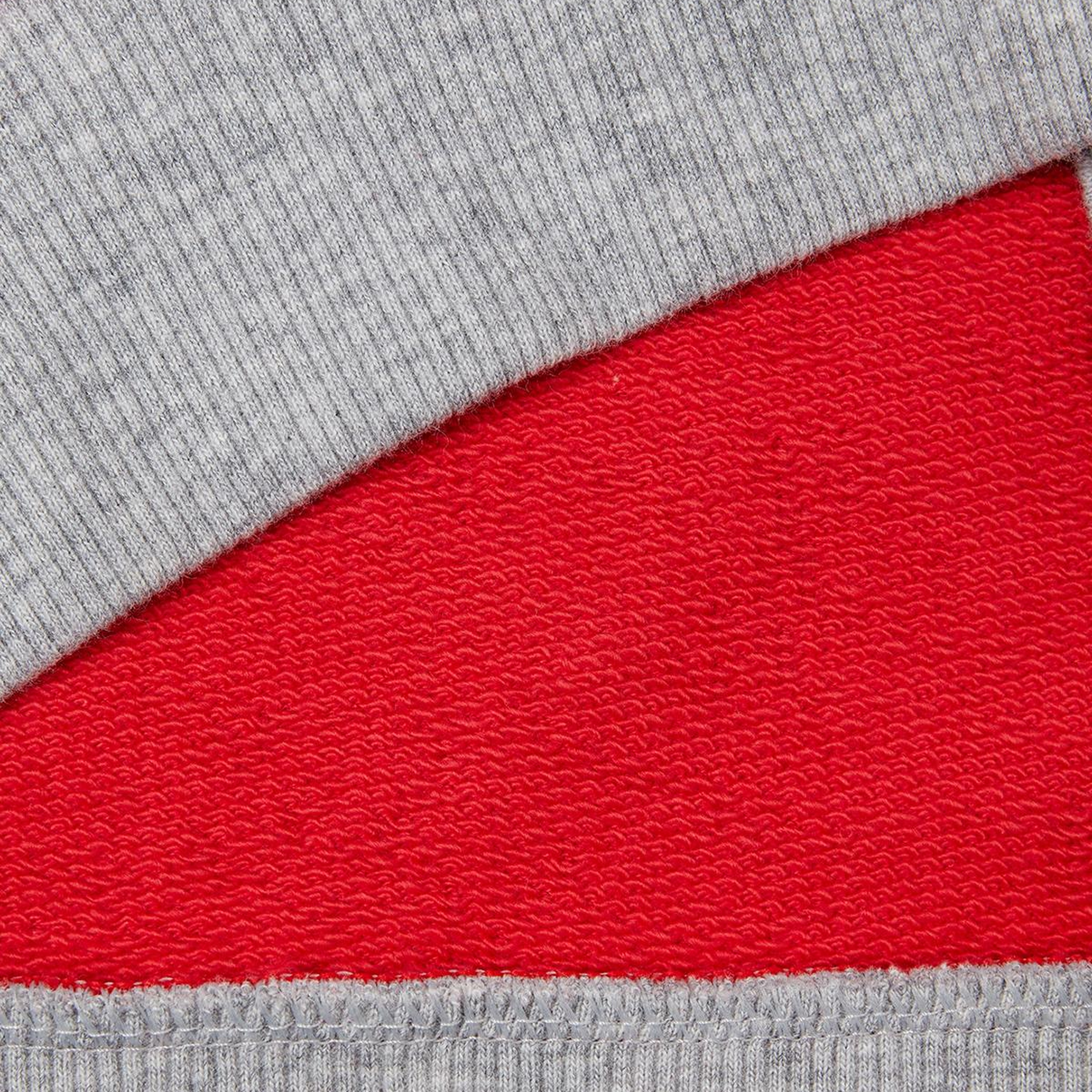 Erkek Çocuk Kırmızı Mix Benetton Logo Baskılı Bisiklet Yaka Sweatshirt