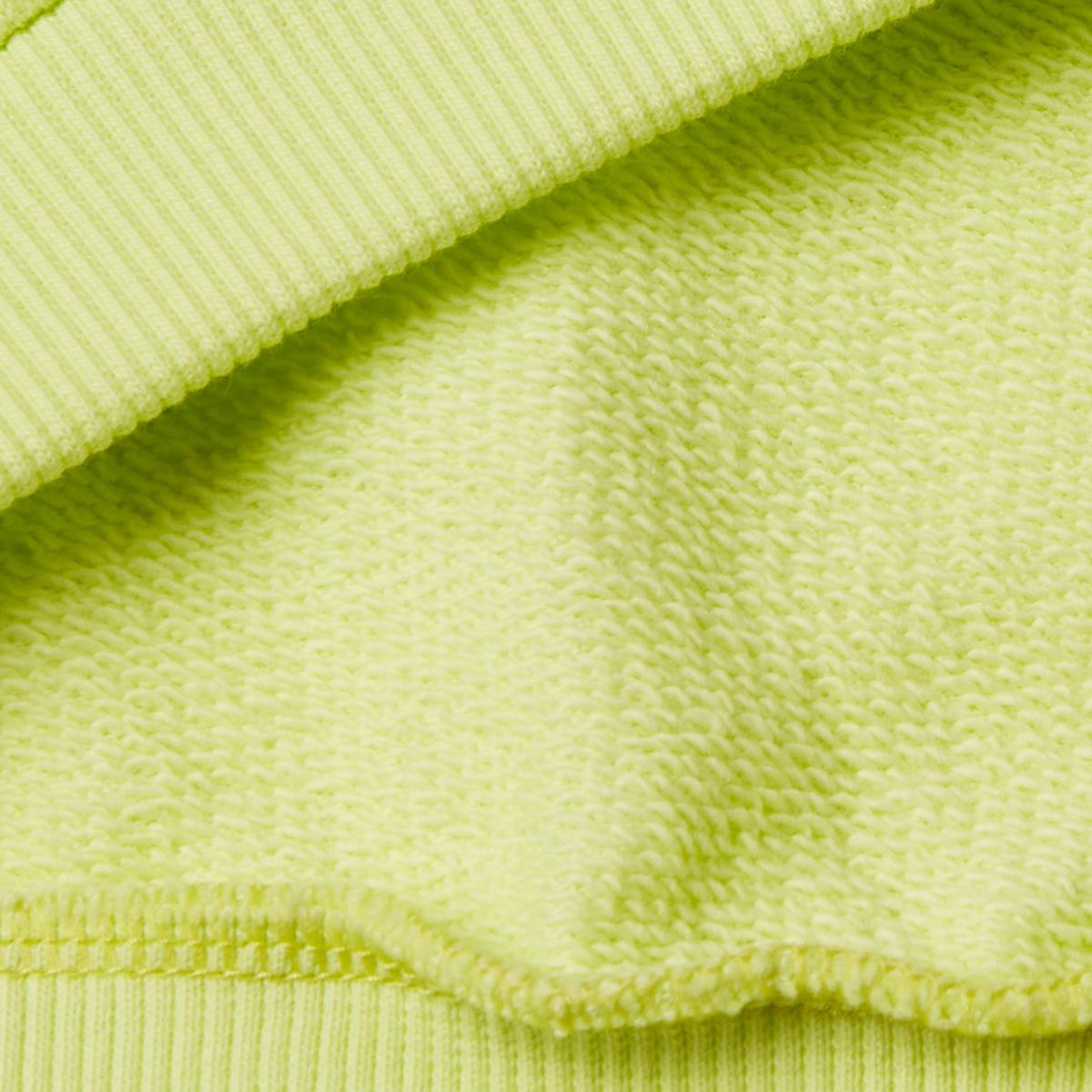 Kız Çocuk Sarı Benetton Logo Baskılı Kapüşonlu Sweatshirt